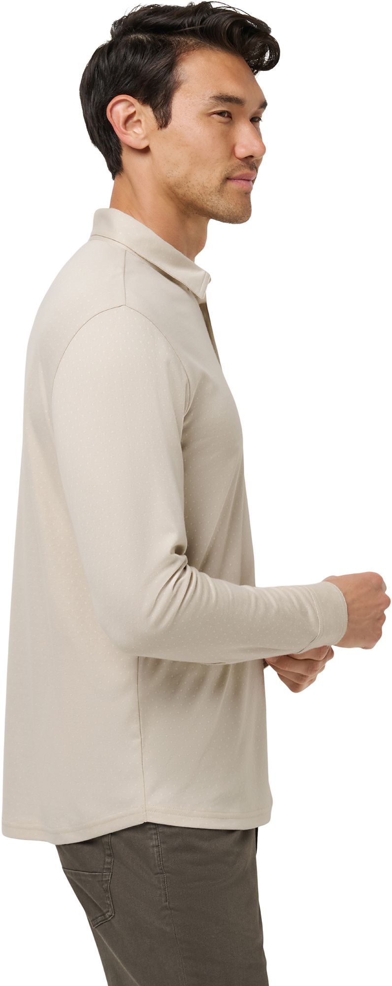 TravisMathew Men's Handsome Town Long Sleeve Golf Polo product image