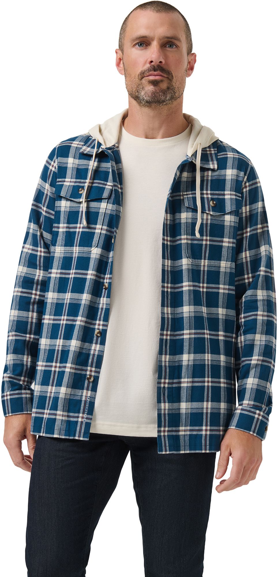 TravisMathew Men's Cloud Flannel Hooded Golf Jacket product image