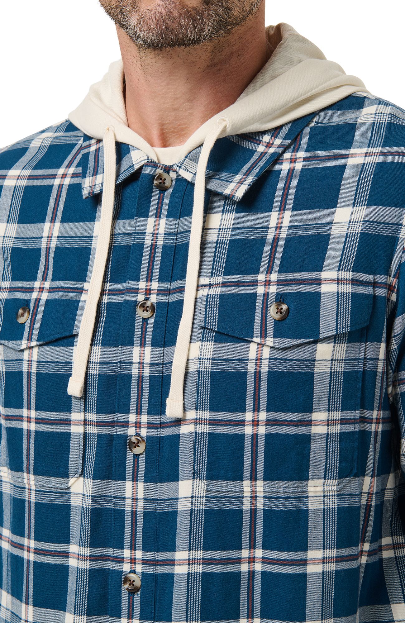 TravisMathew Men's Cloud Flannel Hooded Golf Jacket product image