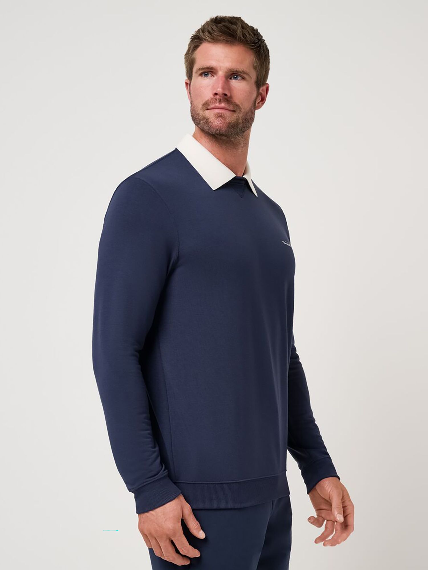 TravisMathew Men's Amenities Collar Golf Crewneck product image