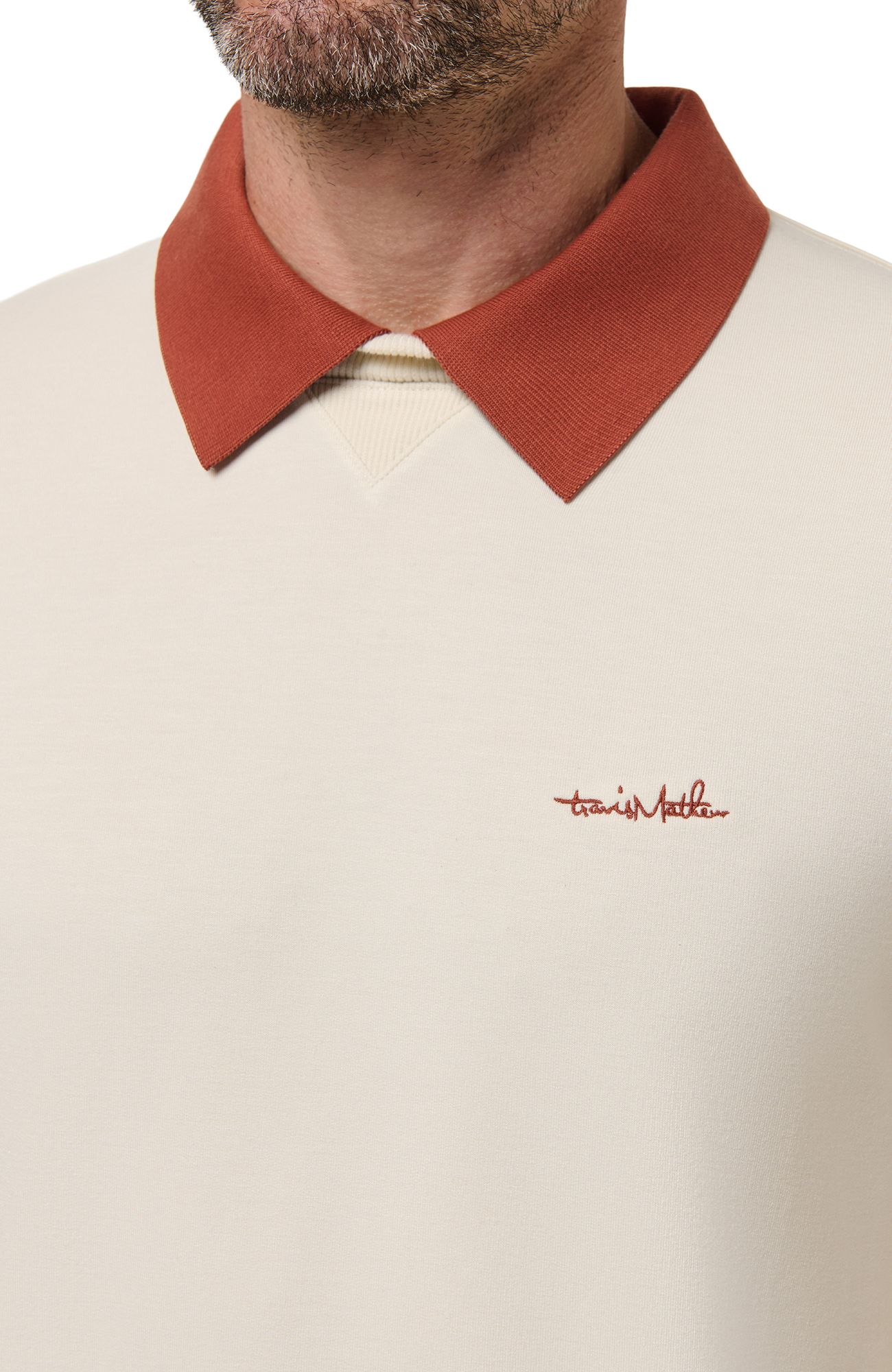 TravisMathew Men's Amenities Collar Golf Crewneck product image