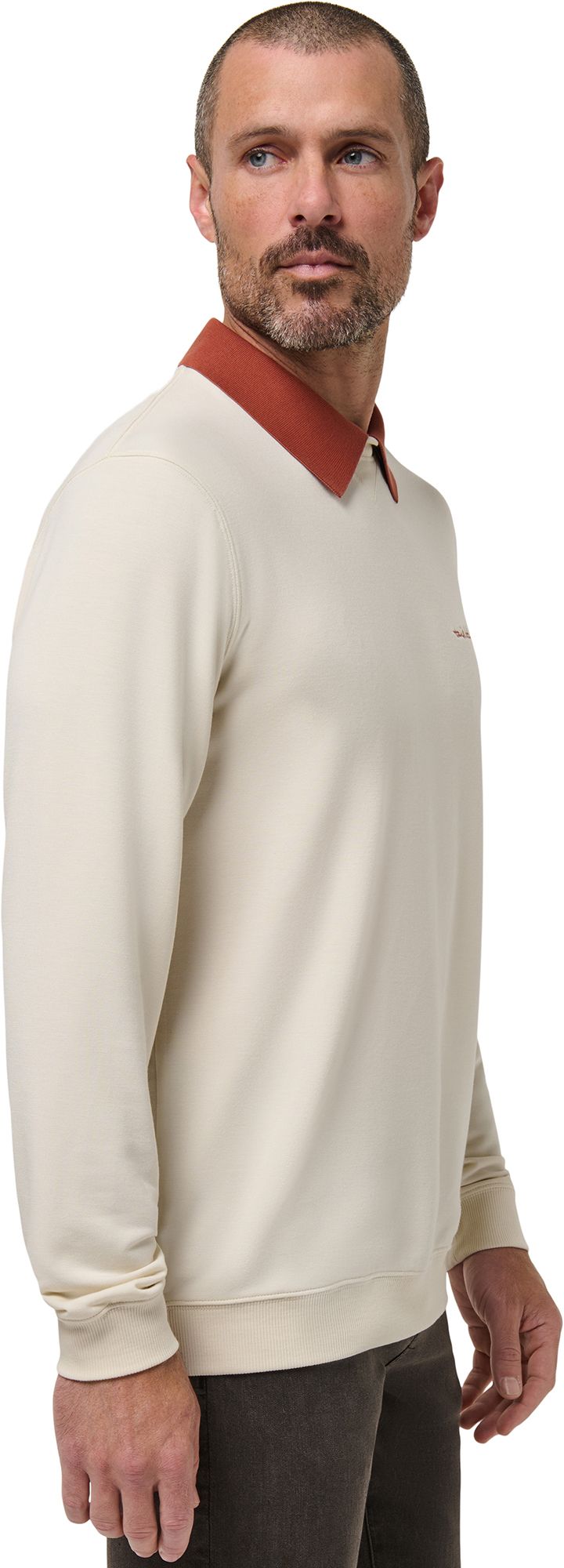TravisMathew Men's Amenities Collar Golf Crewneck product image