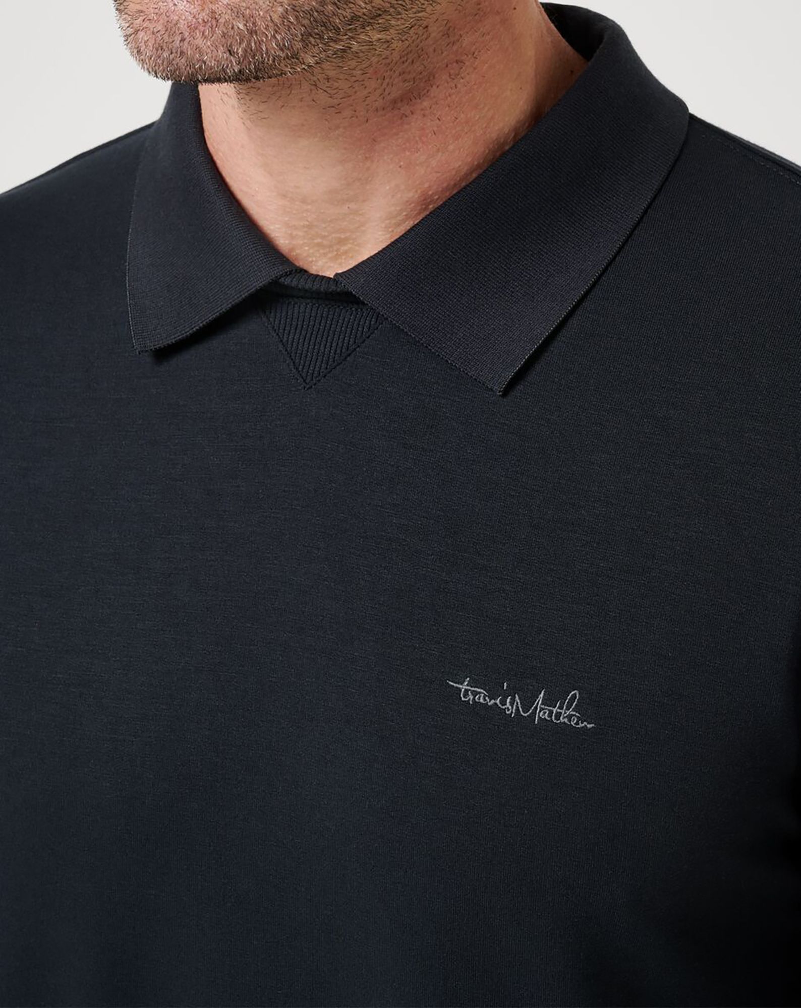 TravisMathew Men's Amenities Collar Golf Crewneck product image