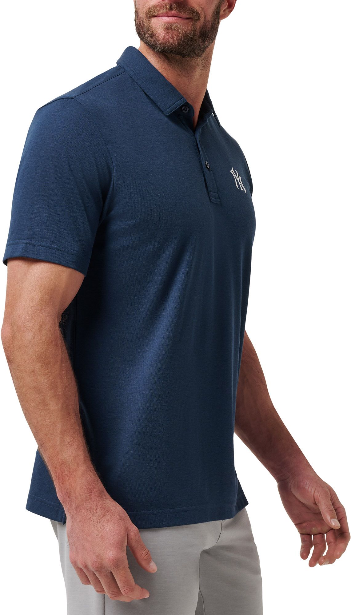 TravisMathew Men's New York Yankees Navy Polo product image