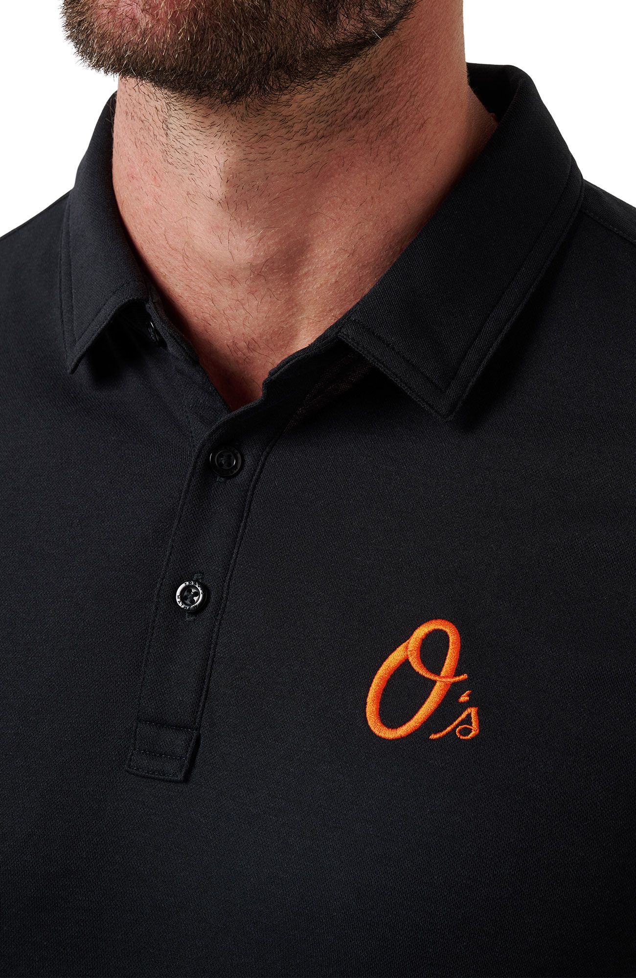 TravisMathew Men's Baltimore Orioles Black Polo product image