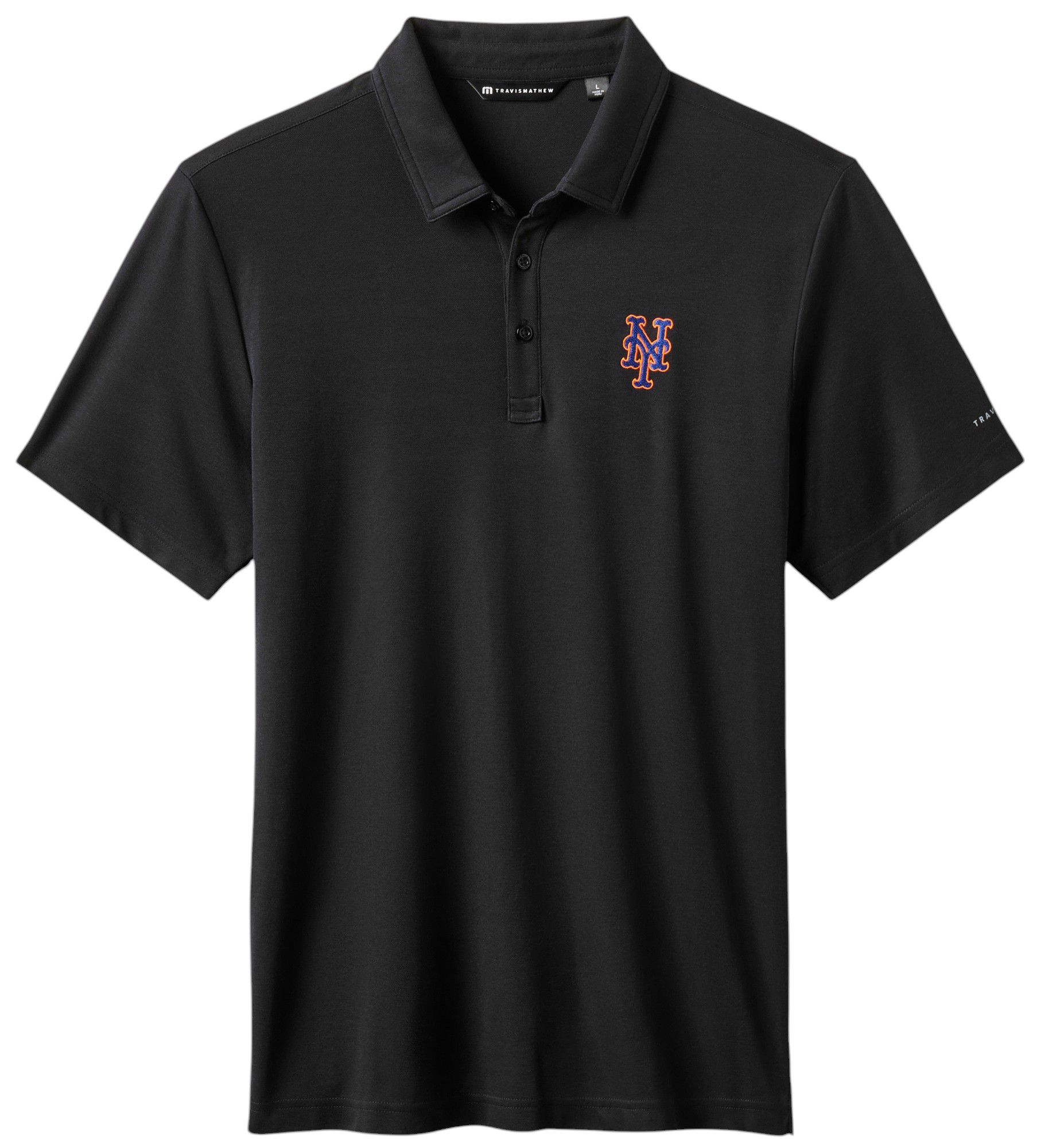 TravisMathew Men's New York Mets Black Polo product image