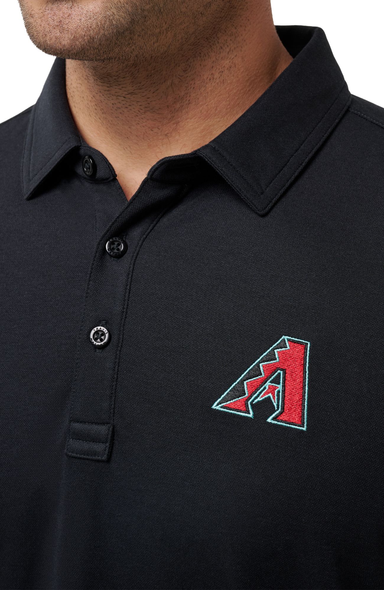 TravisMathew Men's Arizona Diamondbacks Black Polo product image