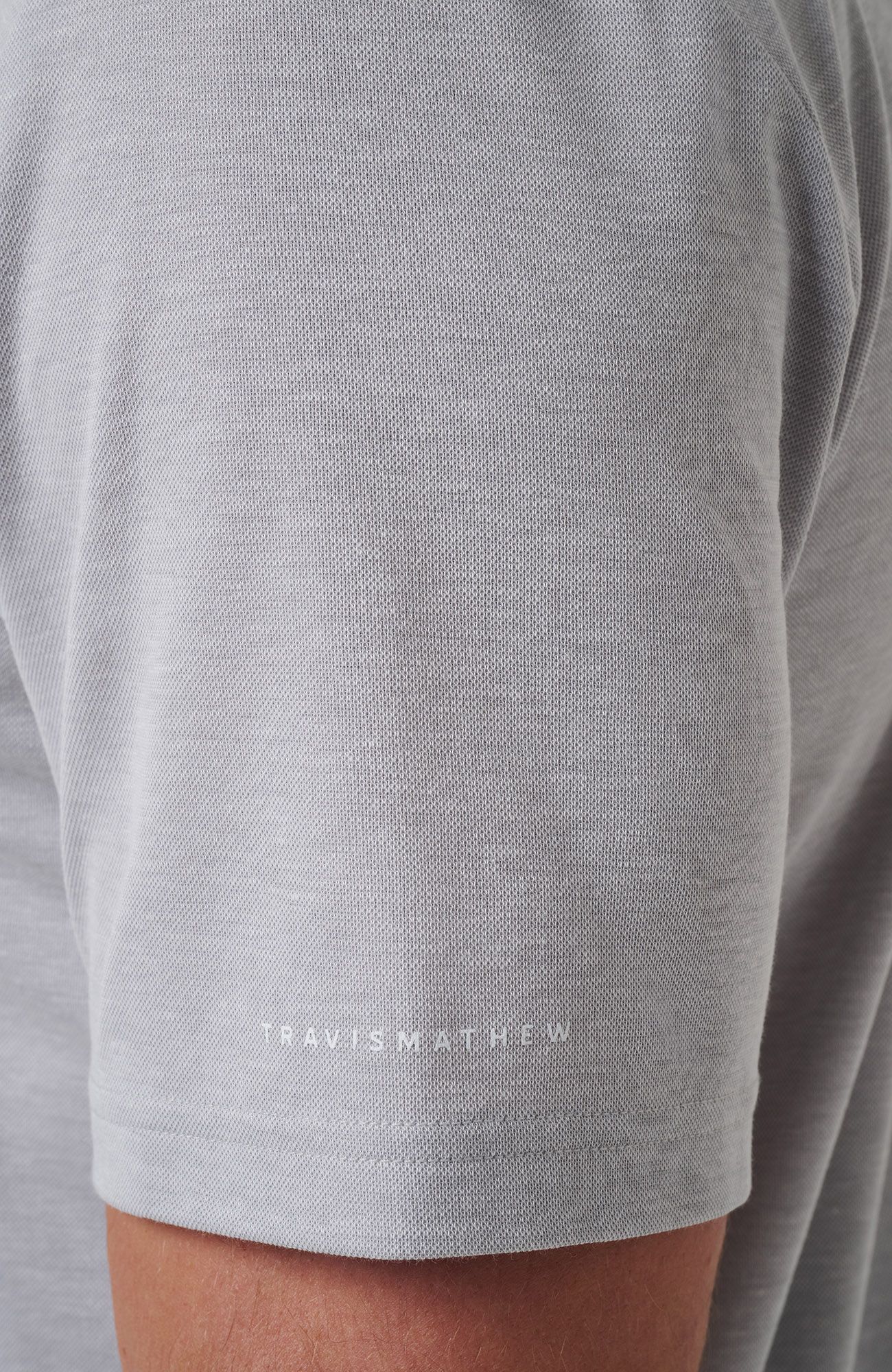 TravisMathew Men's Atlanta Braves Gray Polo product image