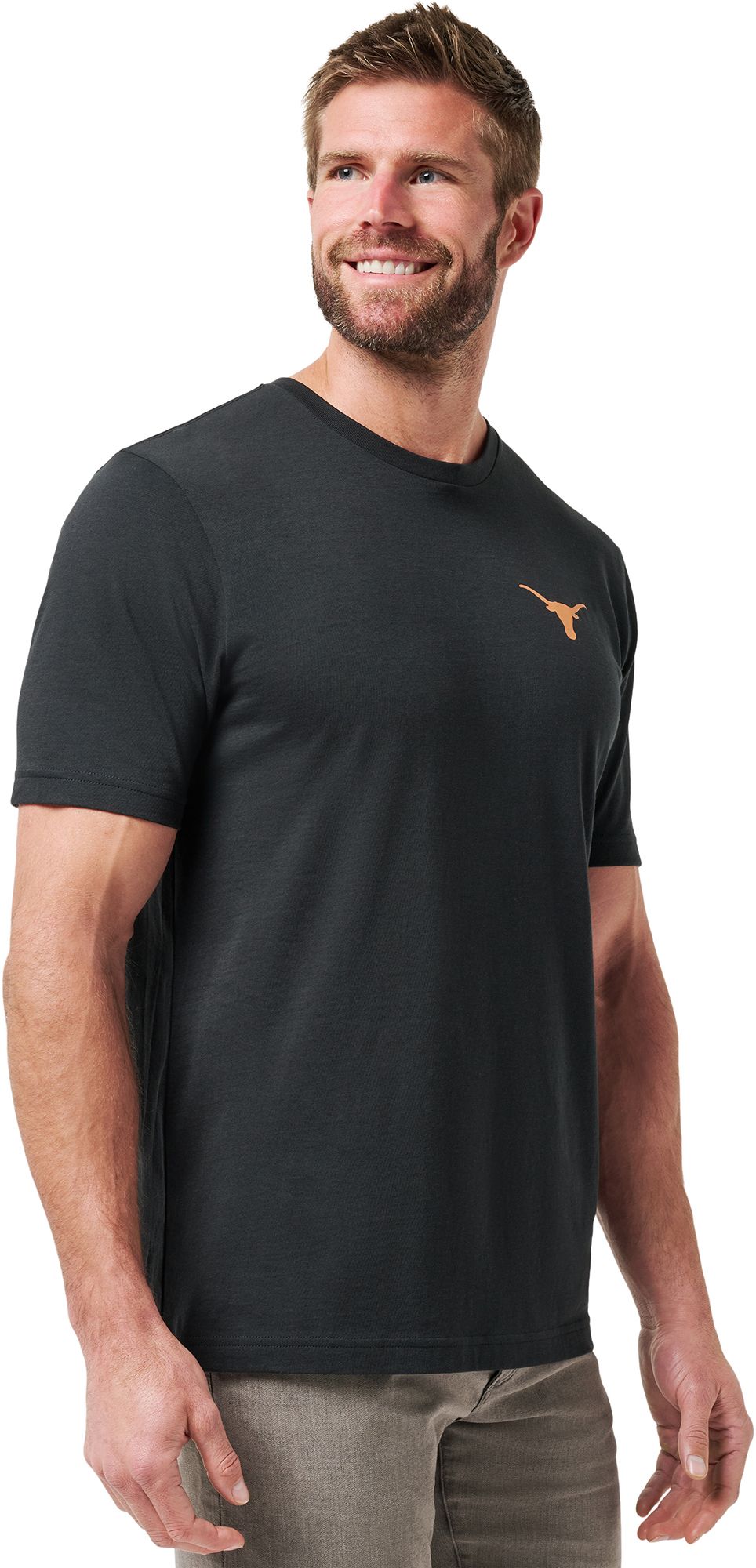 TravisMathew Men's Texas Longhorns Black Friendly Rivalry Short Sleeve T-Shirt product image