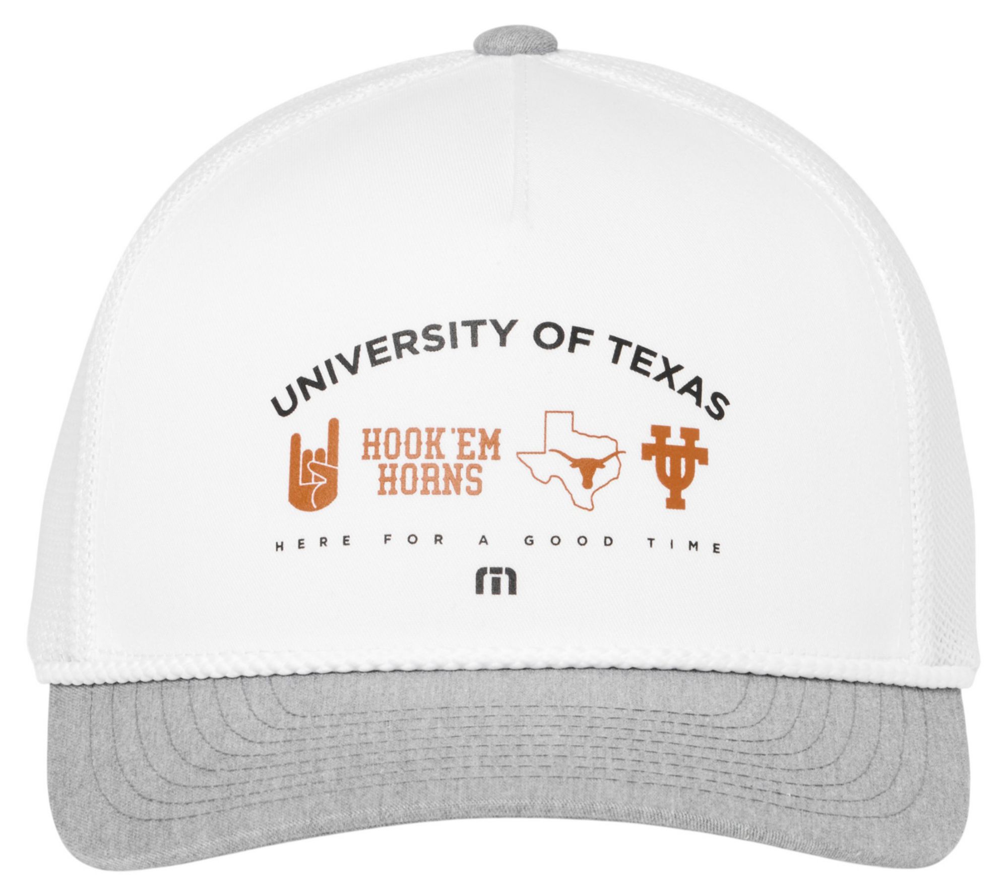 TravisMathew Adult Texas Longhorns White Defensive Line Snapback Hat product image