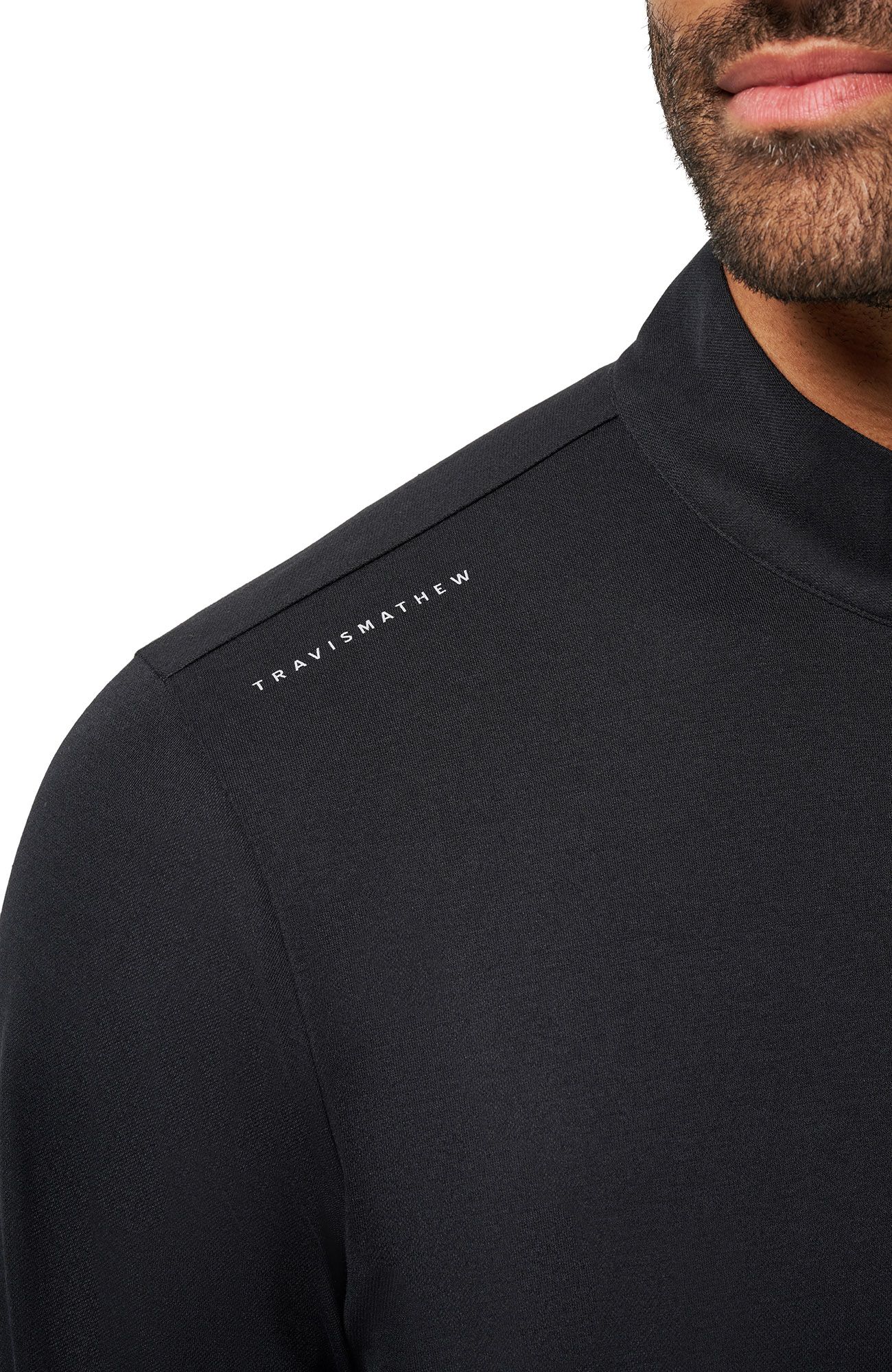 TravisMathew Men's Arizona State Sun Devils Black 'Time to Tailgate' Quarter-Zip Pullover Jacket product image