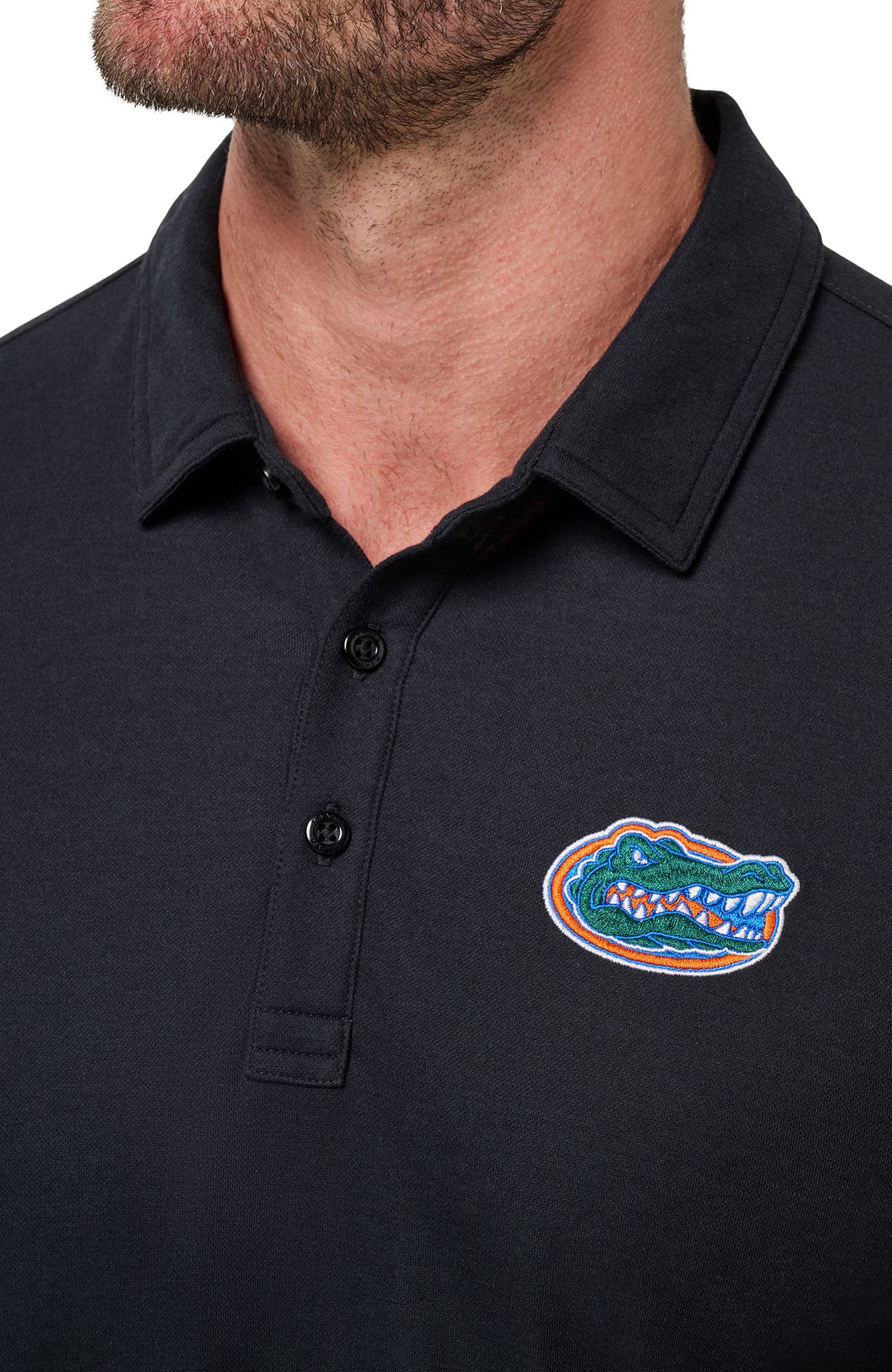TravisMathew Men's Florida Gators Black School Pride Polo product image