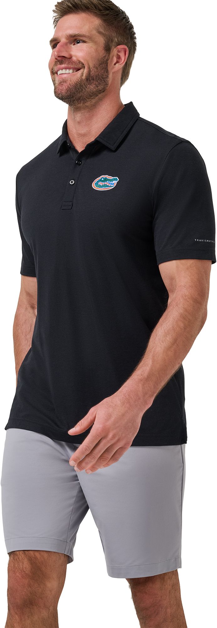 TravisMathew Men's Florida Gators Black School Pride Polo product image