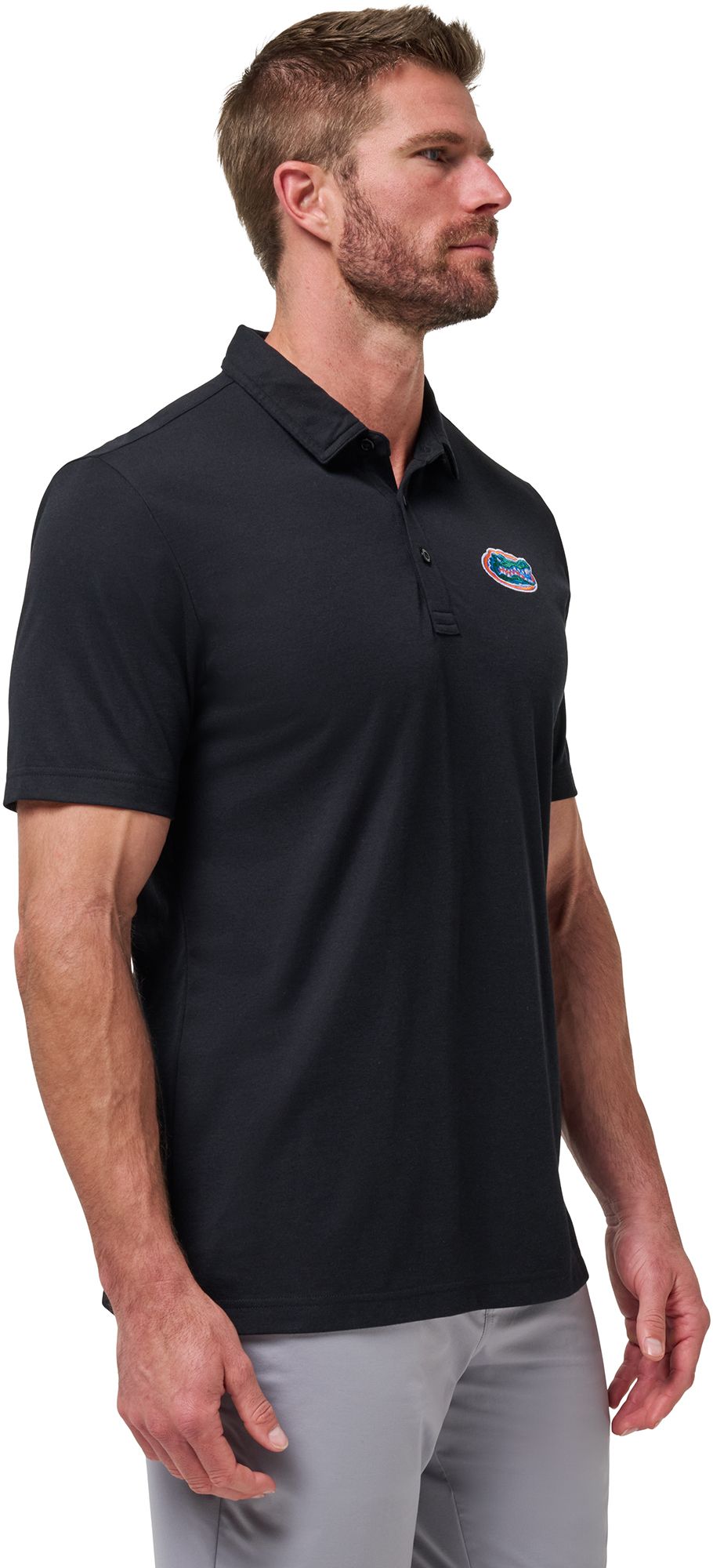 TravisMathew Men's Florida Gators Black School Pride Polo product image