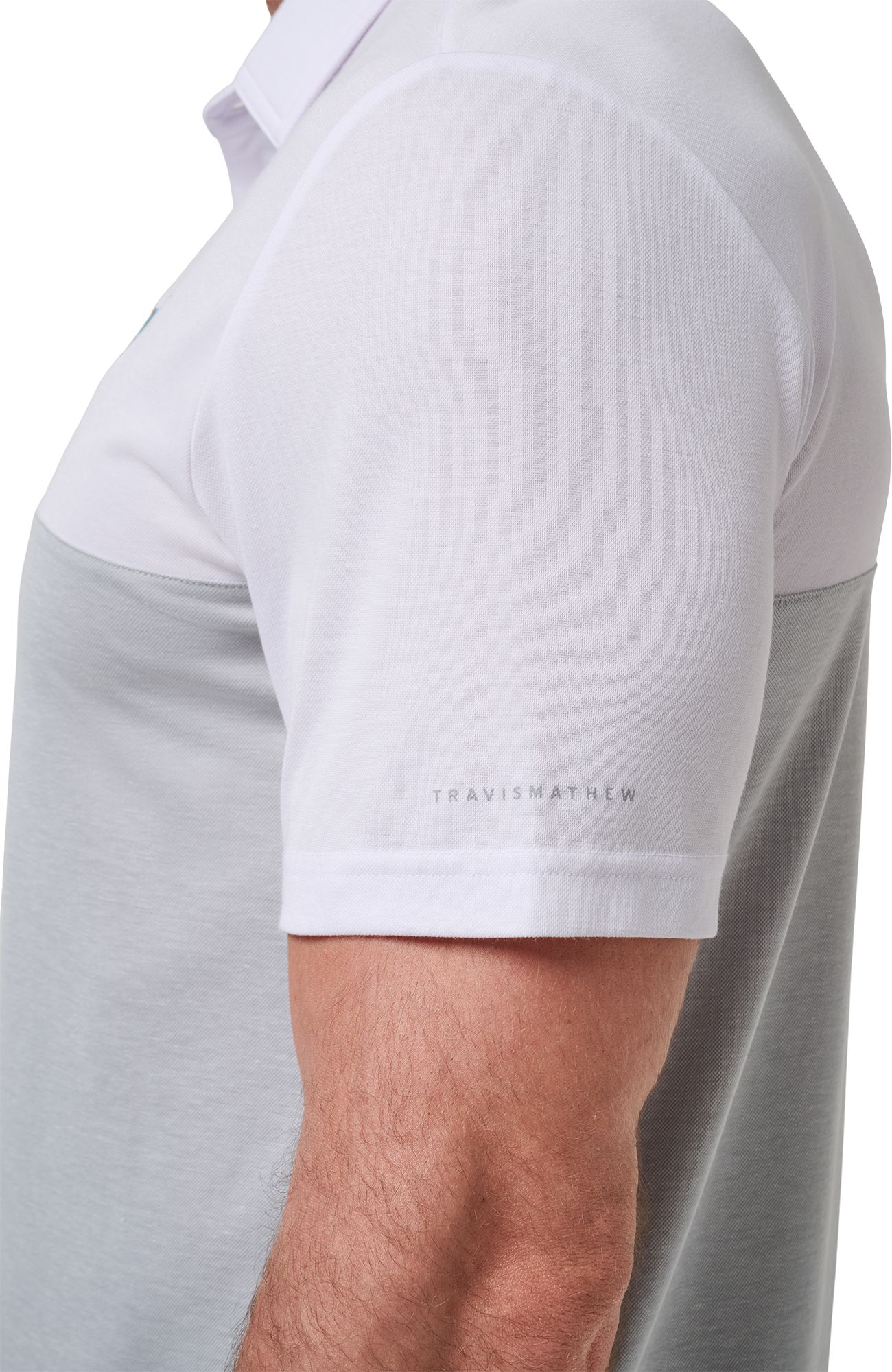 TravisMathew Men's Florida Gators White Drop Back Polo product image