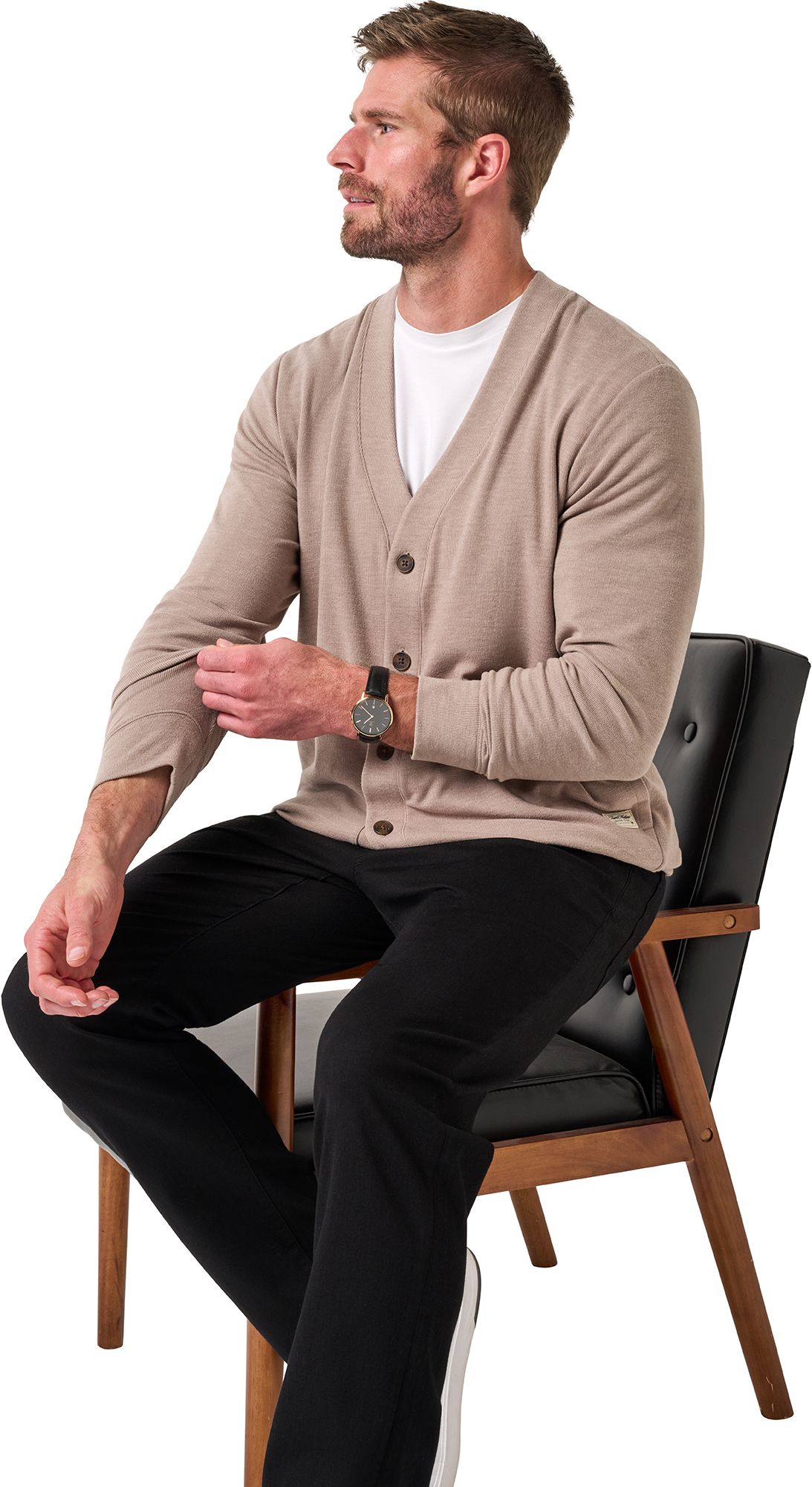 TravisMathew Men's Cloud Cardigan Golf Sweater product image