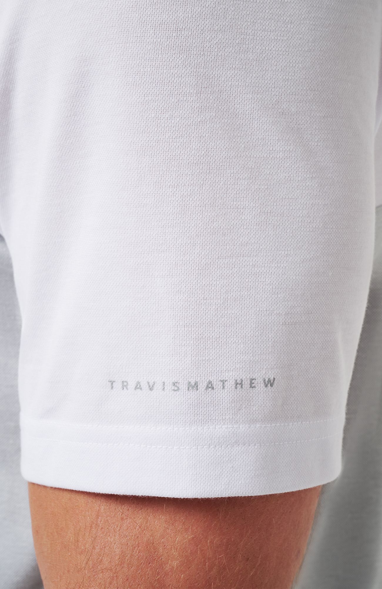 TravisMathew Men's LSU Tigers White Drop Back Polo product image