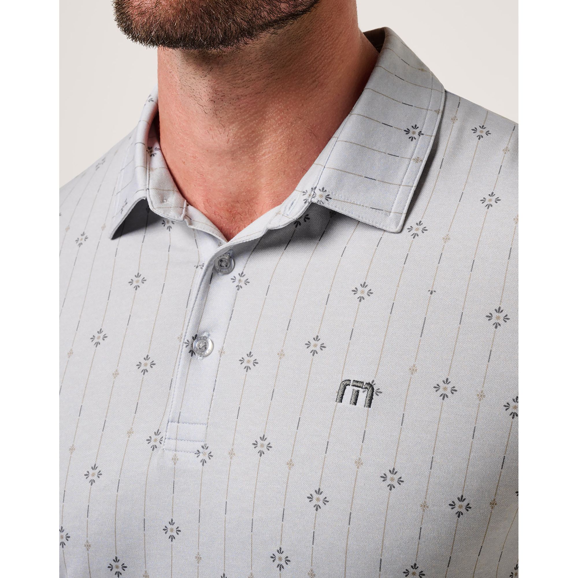 TravisMathew Men's Featherweight Deco Golf Polo product image