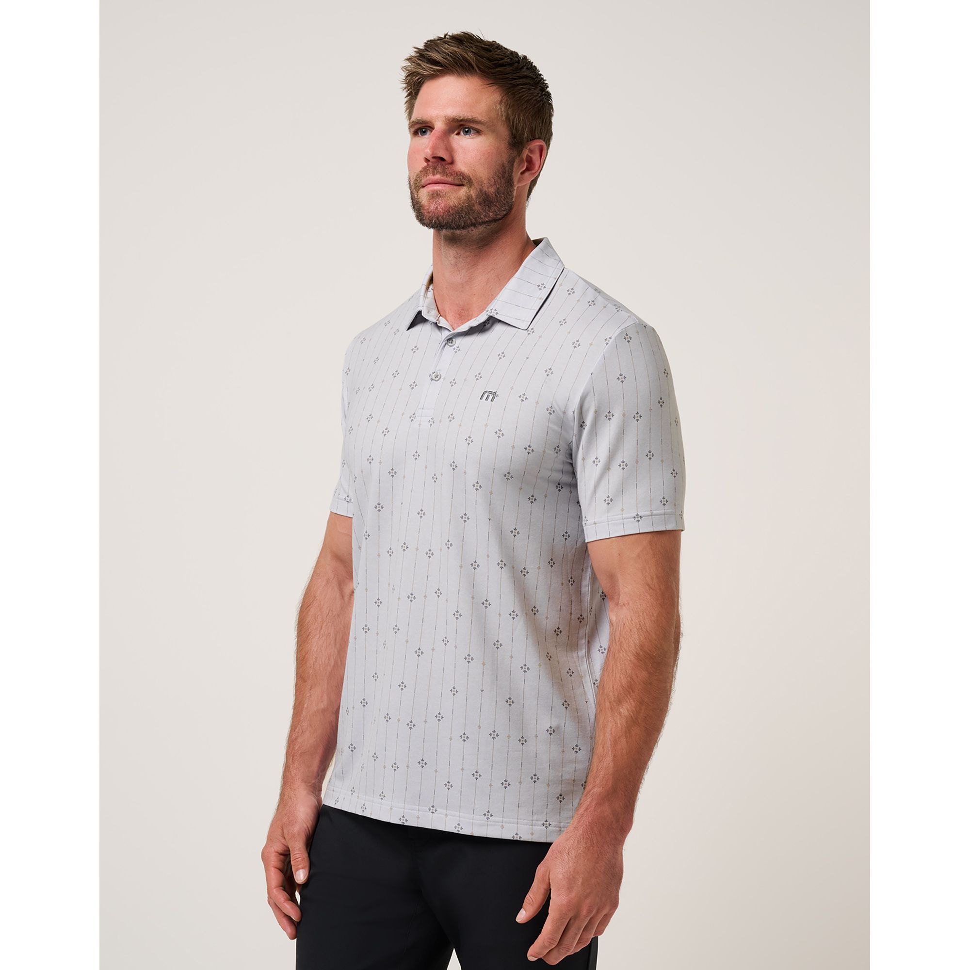 TravisMathew Men's Featherweight Deco Golf Polo product image