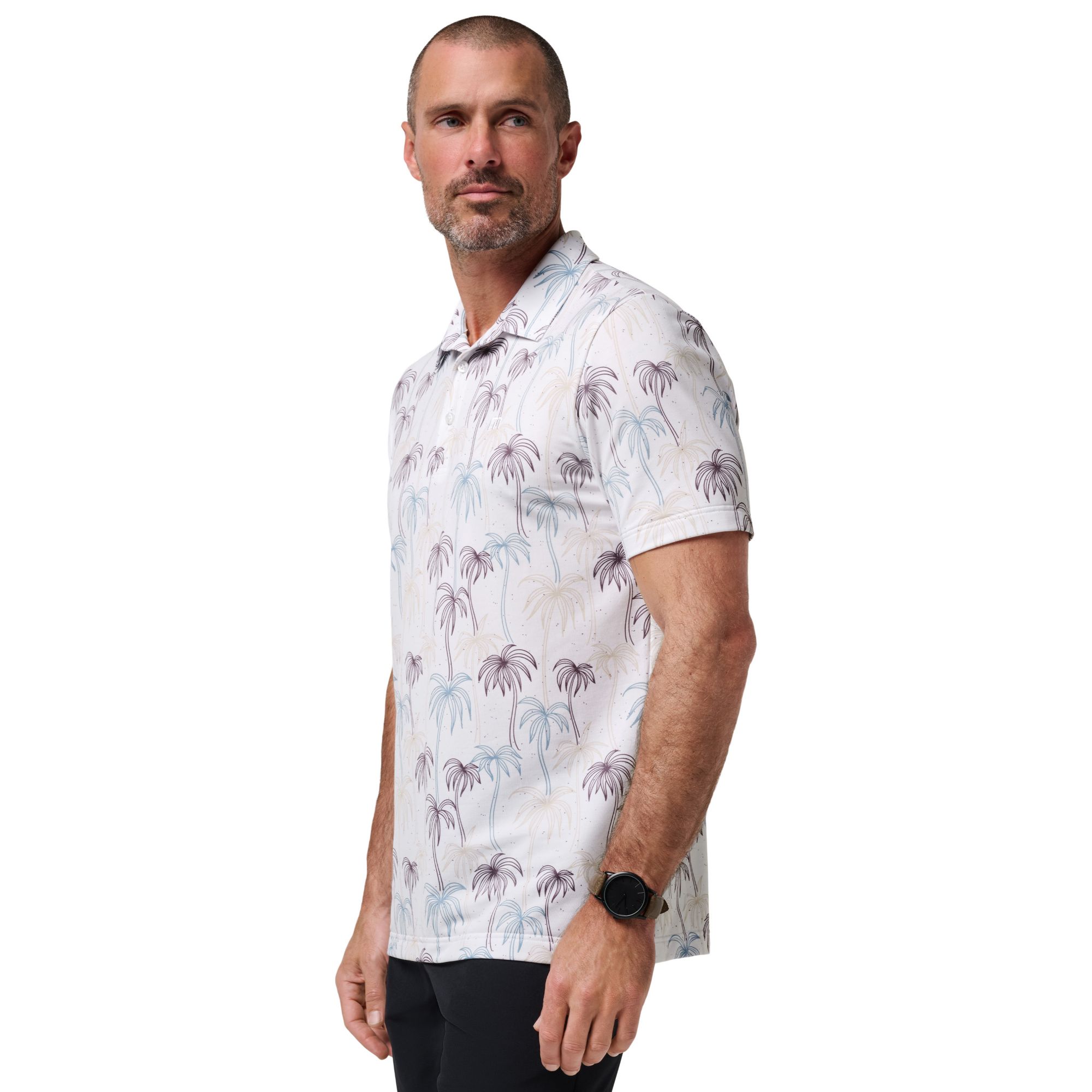TravisMathew Men's Featherweight Palms Golf Polo product image