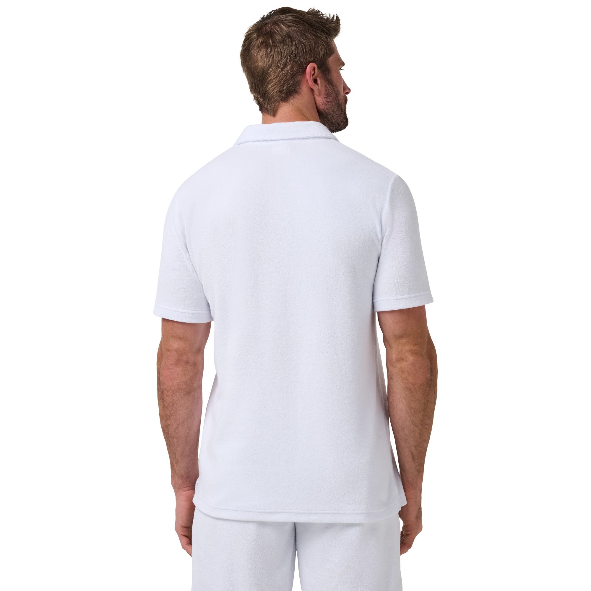 TravisMathew Men's Beach Club Terry Popover Golf Polo product image