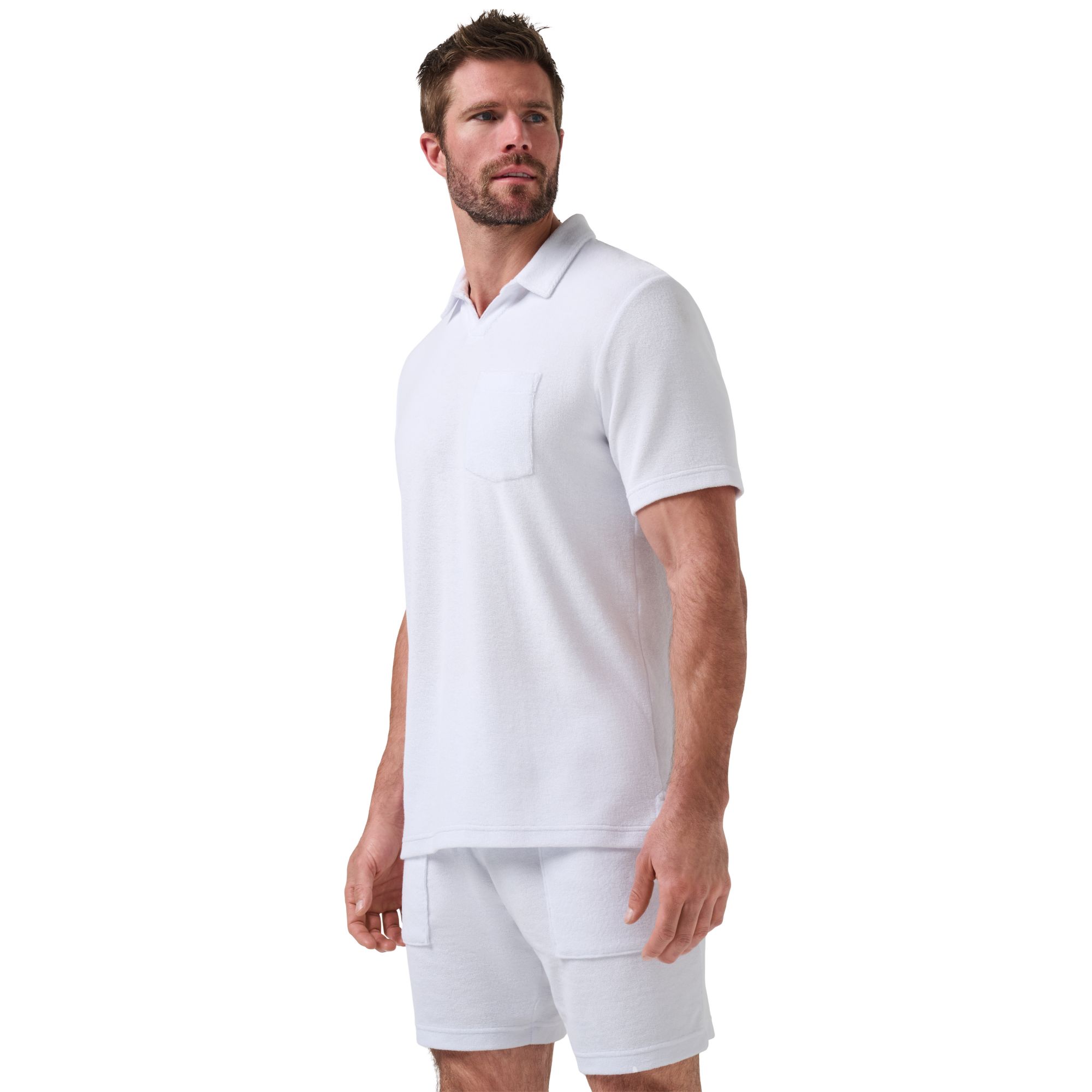 TravisMathew Men's Beach Club Terry Popover Golf Polo product image
