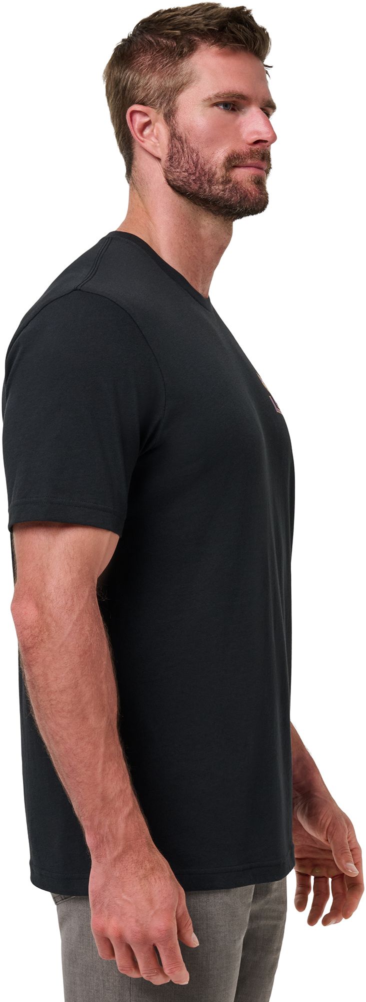 TravisMathew Men's LSU Tigers Black Friendly Rivalry Short Sleeve T-Shirt product image