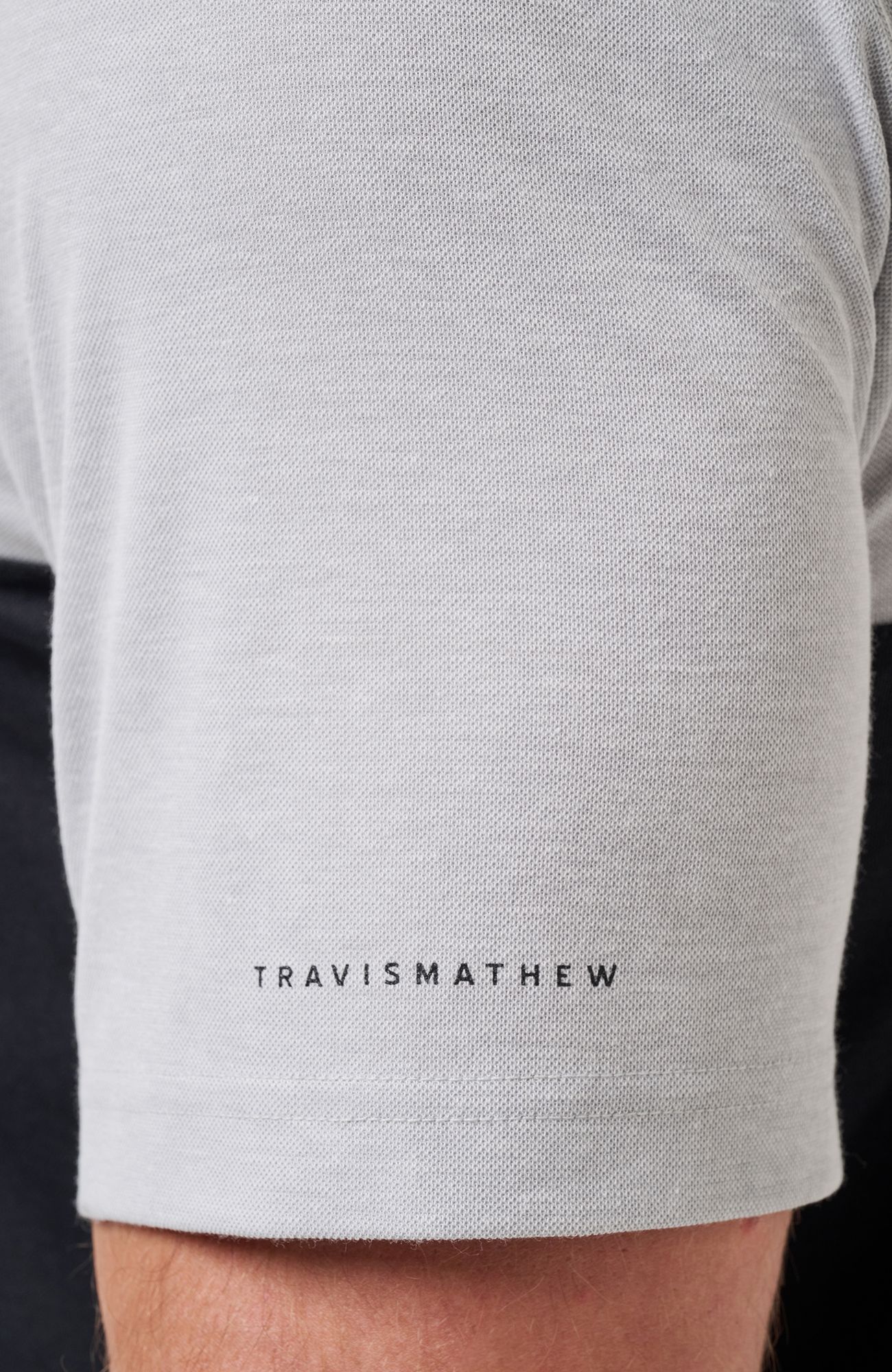 TravisMathew Men's Texas A&M Aggies Heather Grey Drop Back Polo product image