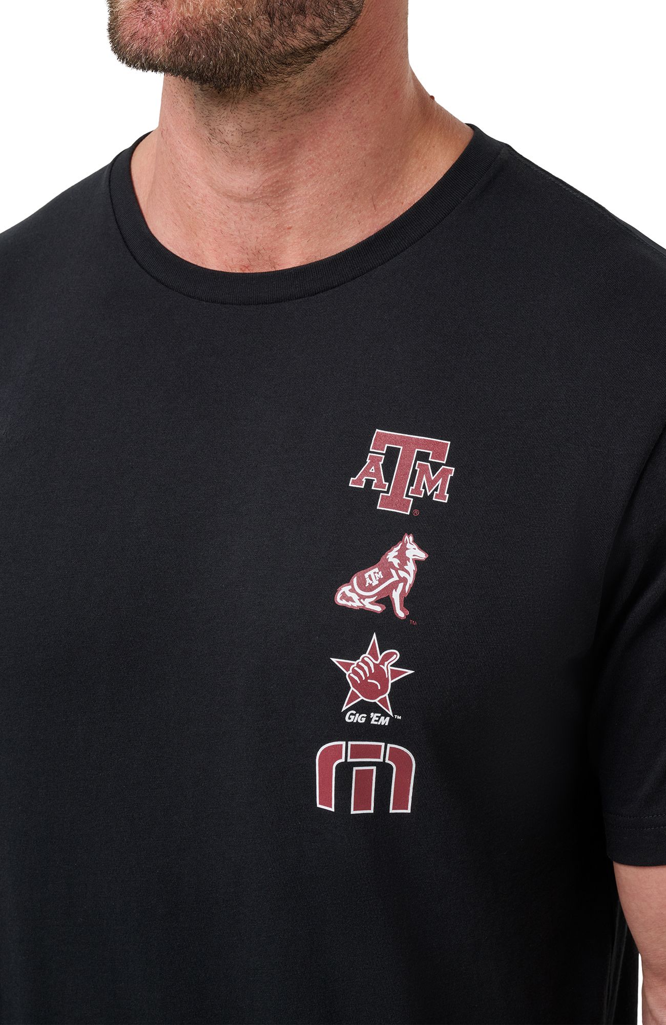 TravisMathew Men's Texas A&M Aggies Black Playoffs Short Sleeve T-Shirt product image
