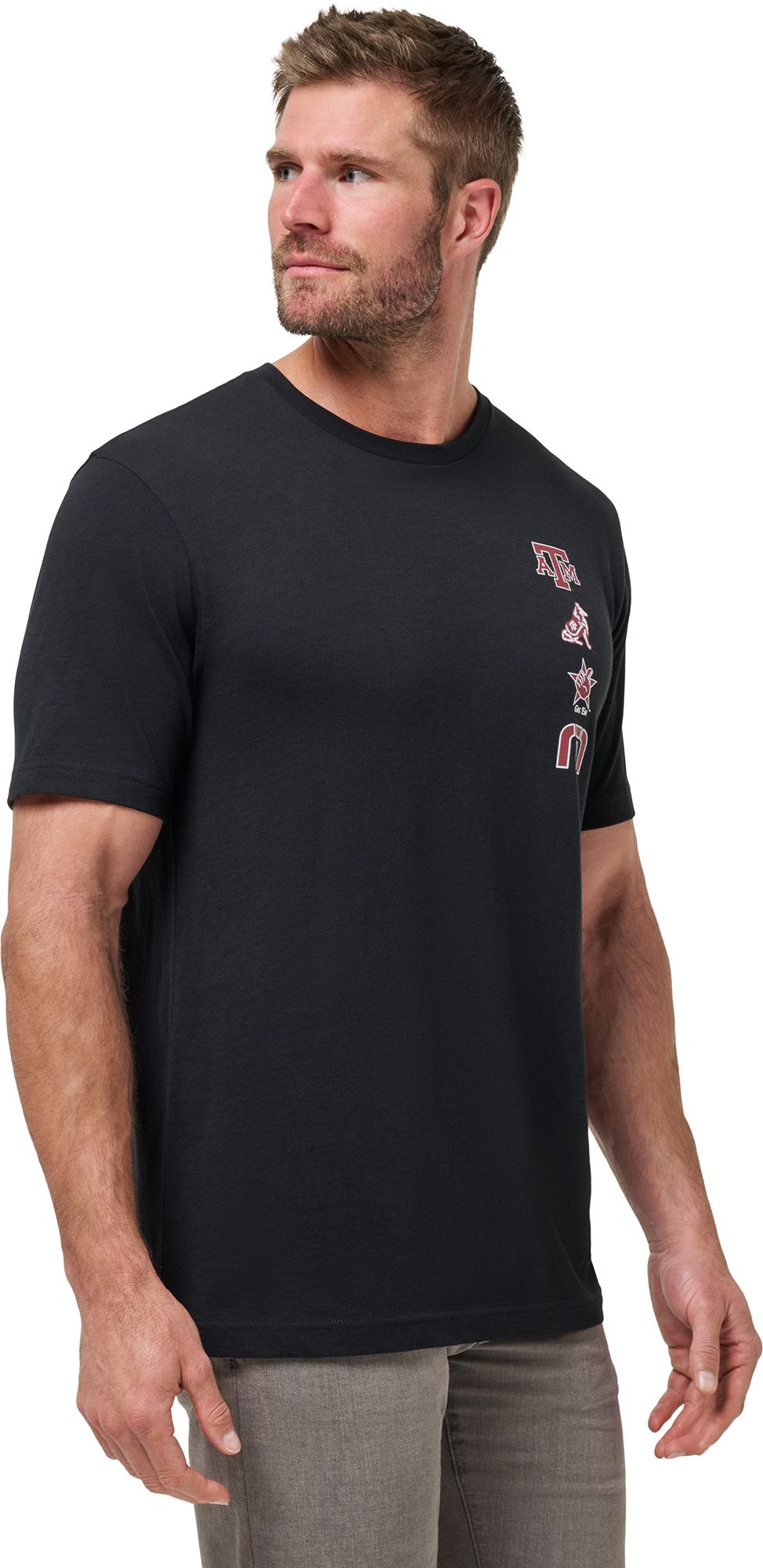 TravisMathew Men's Texas A&M Aggies Black Playoffs Short Sleeve T-Shirt product image