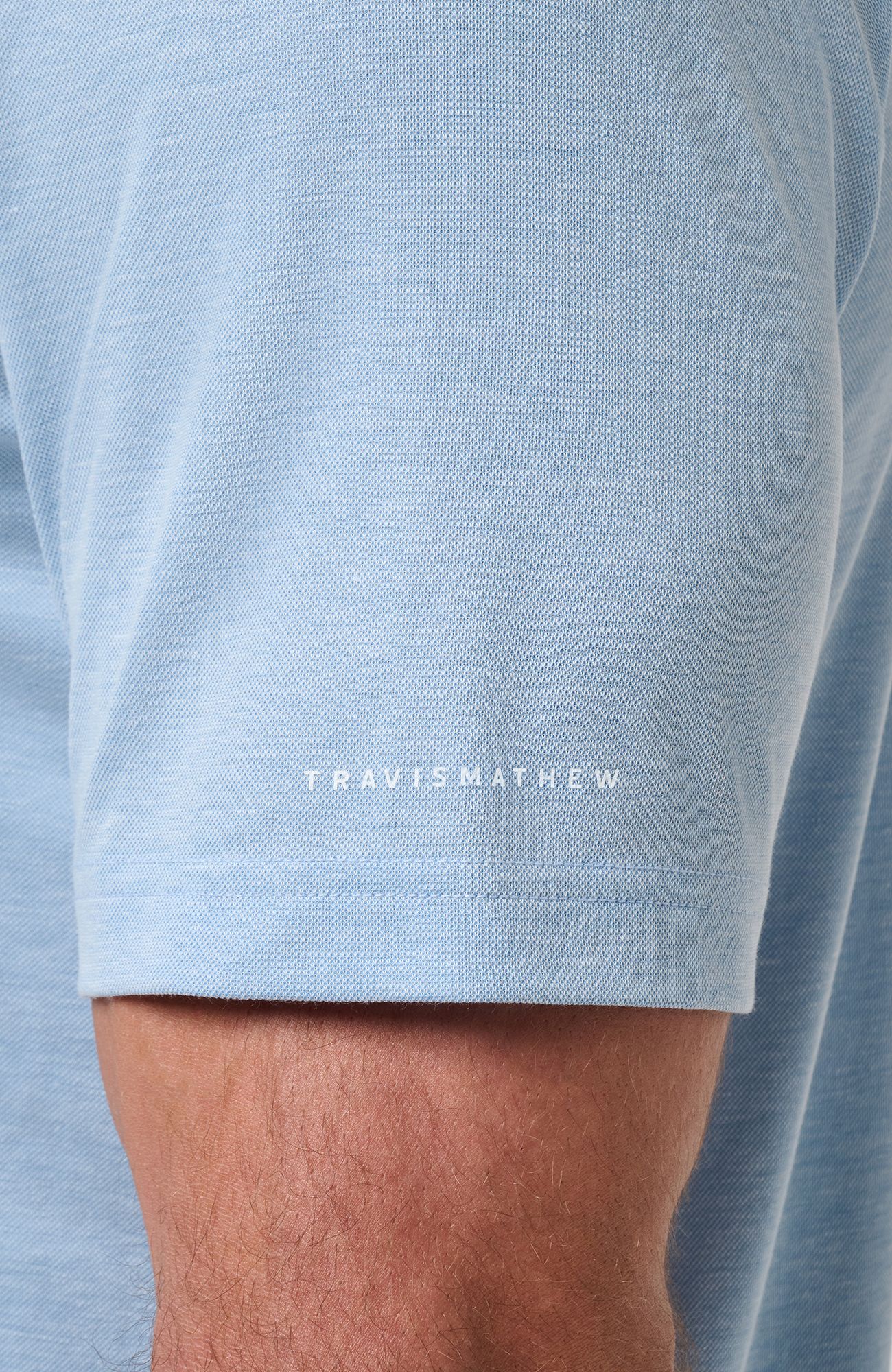 TravisMathew Men's Tennessee Volunteers Heather Blue School Pride Polo product image