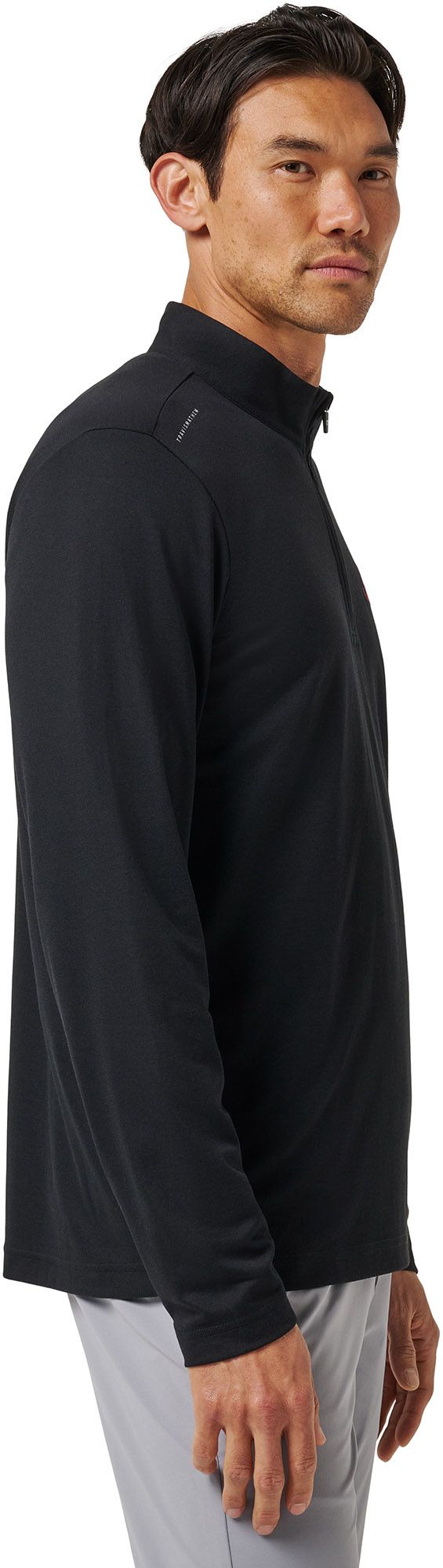 TravisMathew Men's Alabama Crimson Tide Black 'Time to Tailgate' Quarter-Zip Pullover Jacket product image