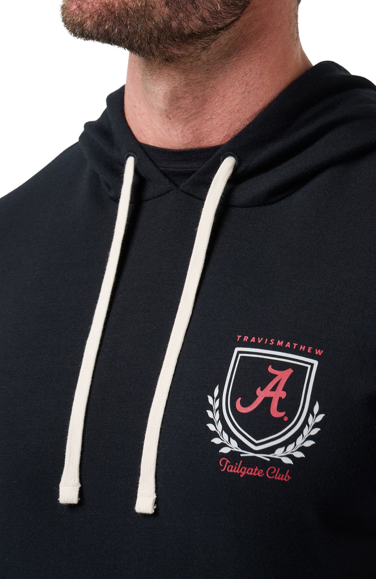 TravisMathew Men's Alabama Crimson Tide Black Stadium Pullover Hoodie product image