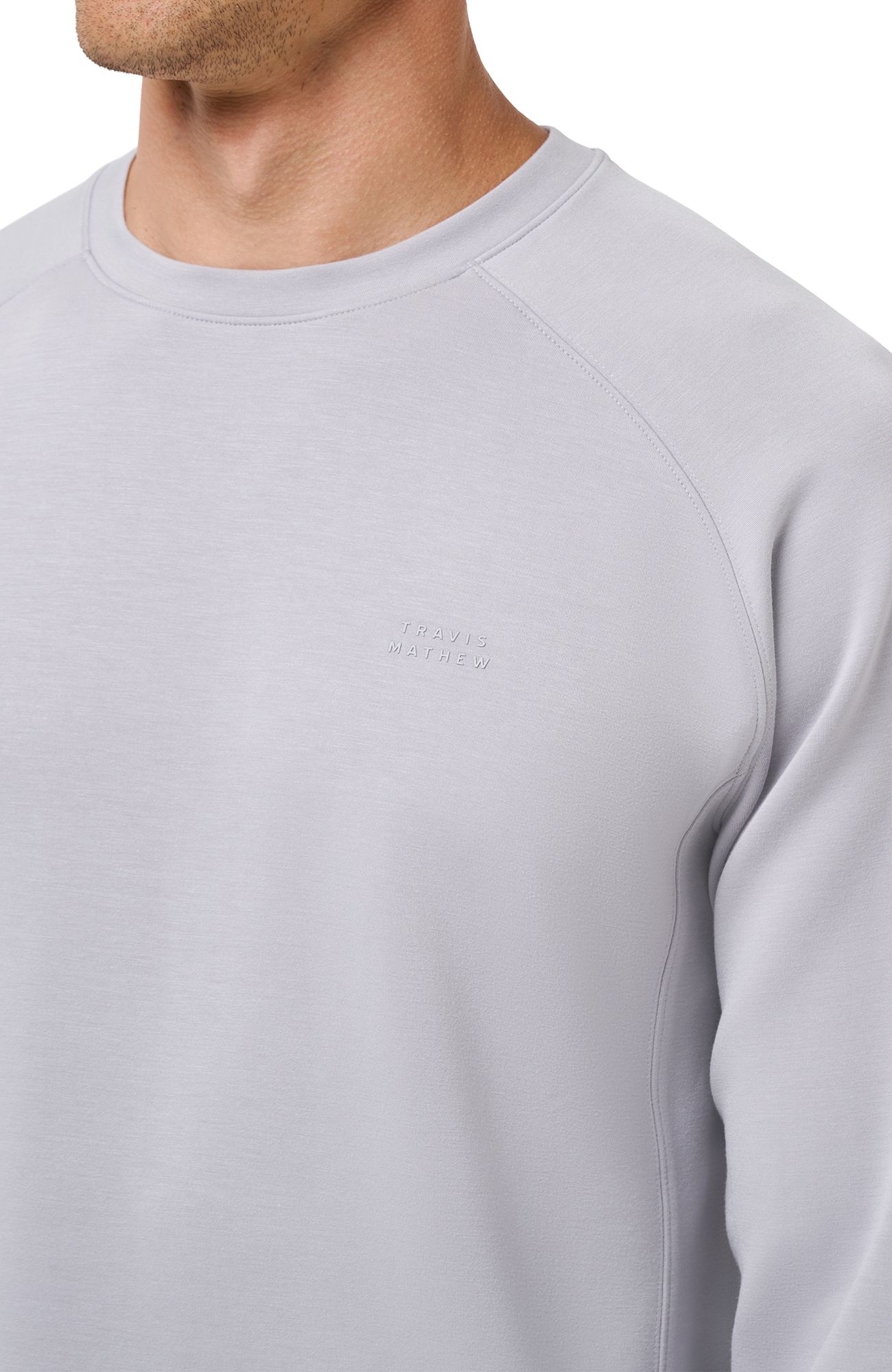 TravisMathew Men's Fibercloud Crewneck Golf Sweatshirt product image