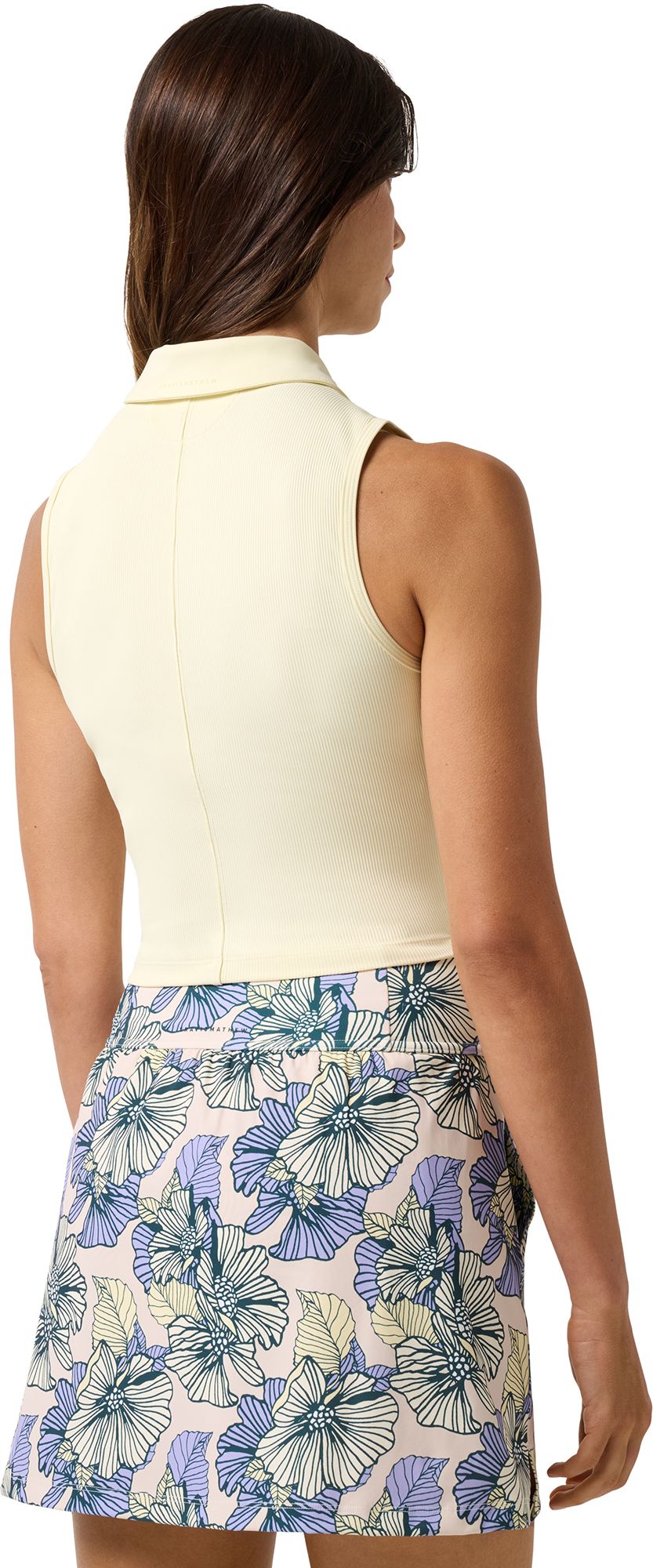 TravisMathew Women's MoveKnit Rib Sleeveless Zip Polo product image