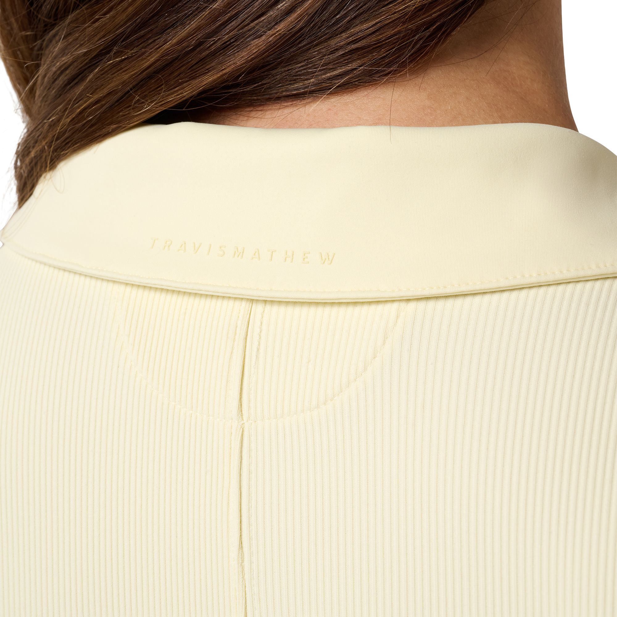 TravisMathew Women's MoveKnit Rib Sleeveless Zip Polo product image