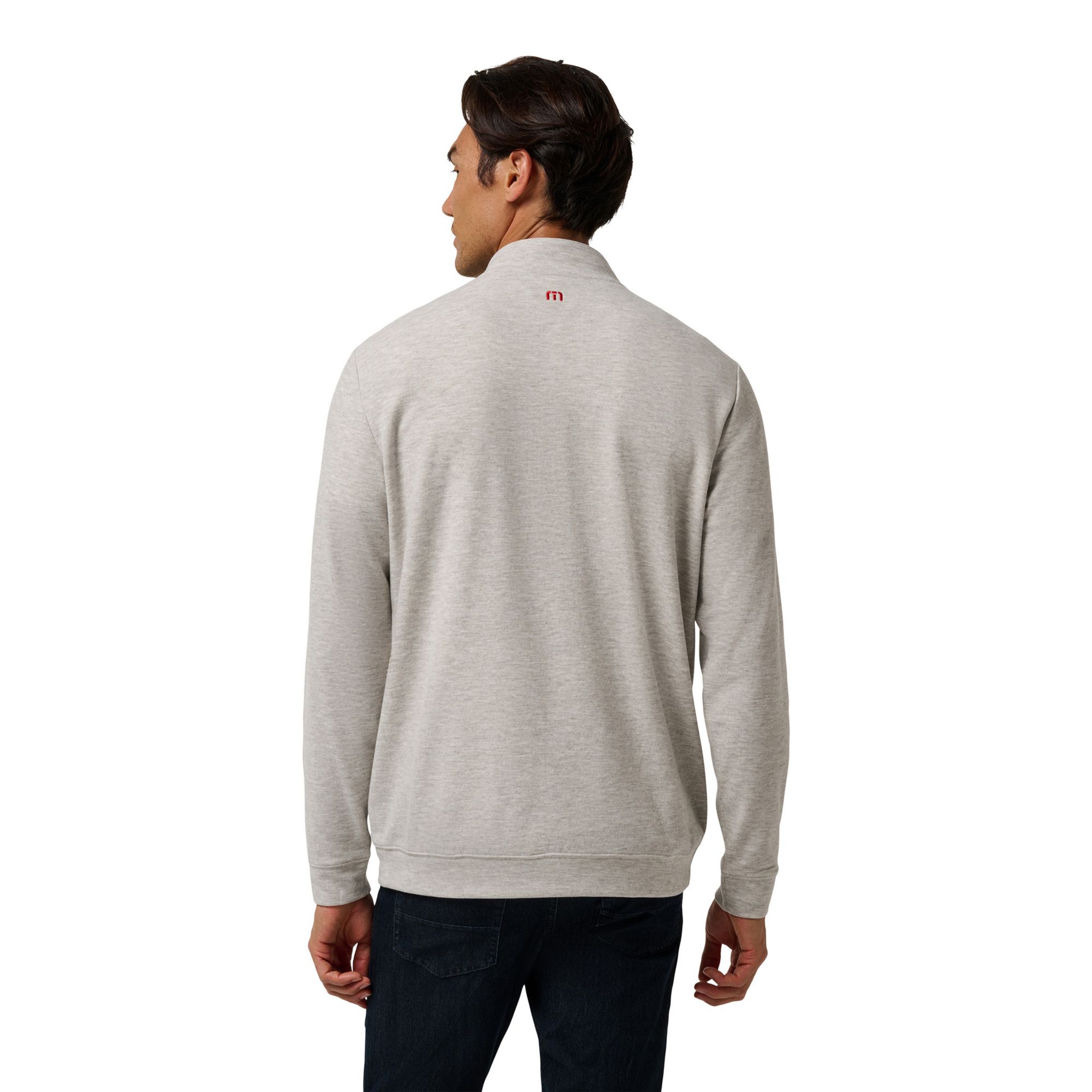 TravisMathew Men's Boston Red Sox Grey Home 1/4 Zip product image