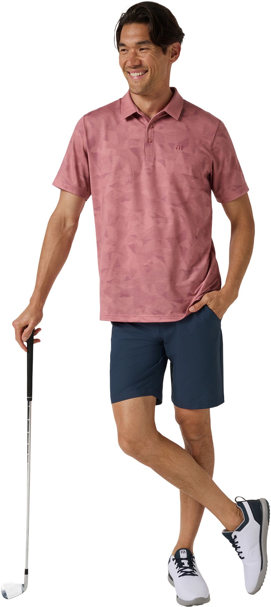TravisMathew Men's Featherweight Back Nine Golf Polo product image