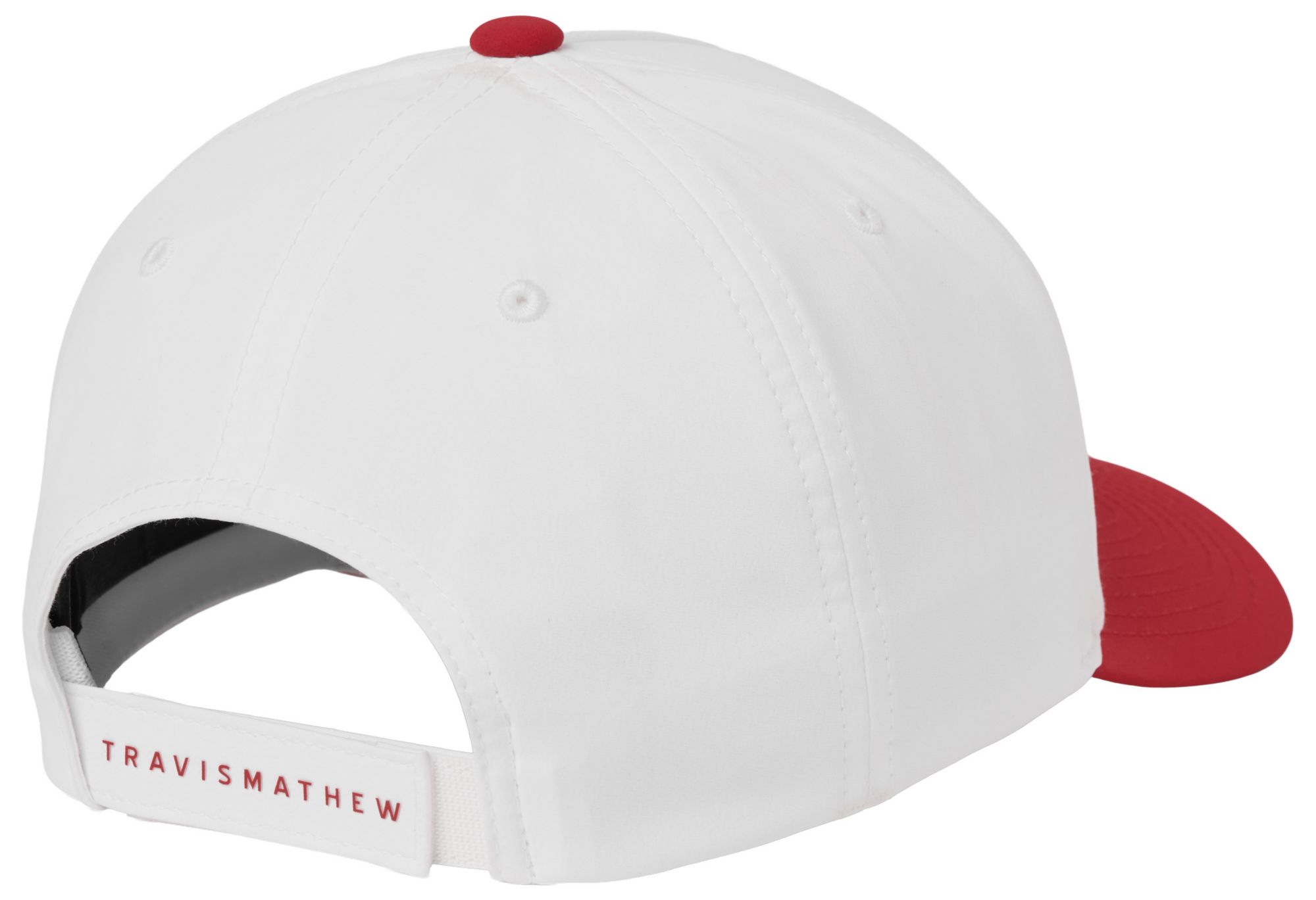 TravisMathew Adult Georgia Bulldogs White and Red Fan Frenzy Adjustable Hat product image