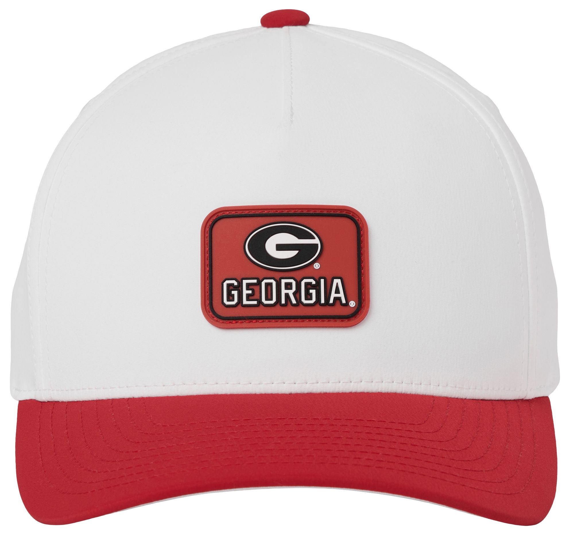 TravisMathew Adult Georgia Bulldogs White and Red Fan Frenzy Adjustable Hat product image
