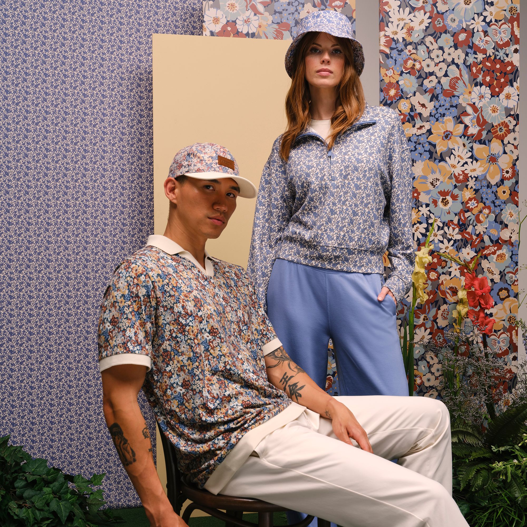 TravisMathew X Liberty London Women's Dancing Maddsie Printed ½ Zip product image