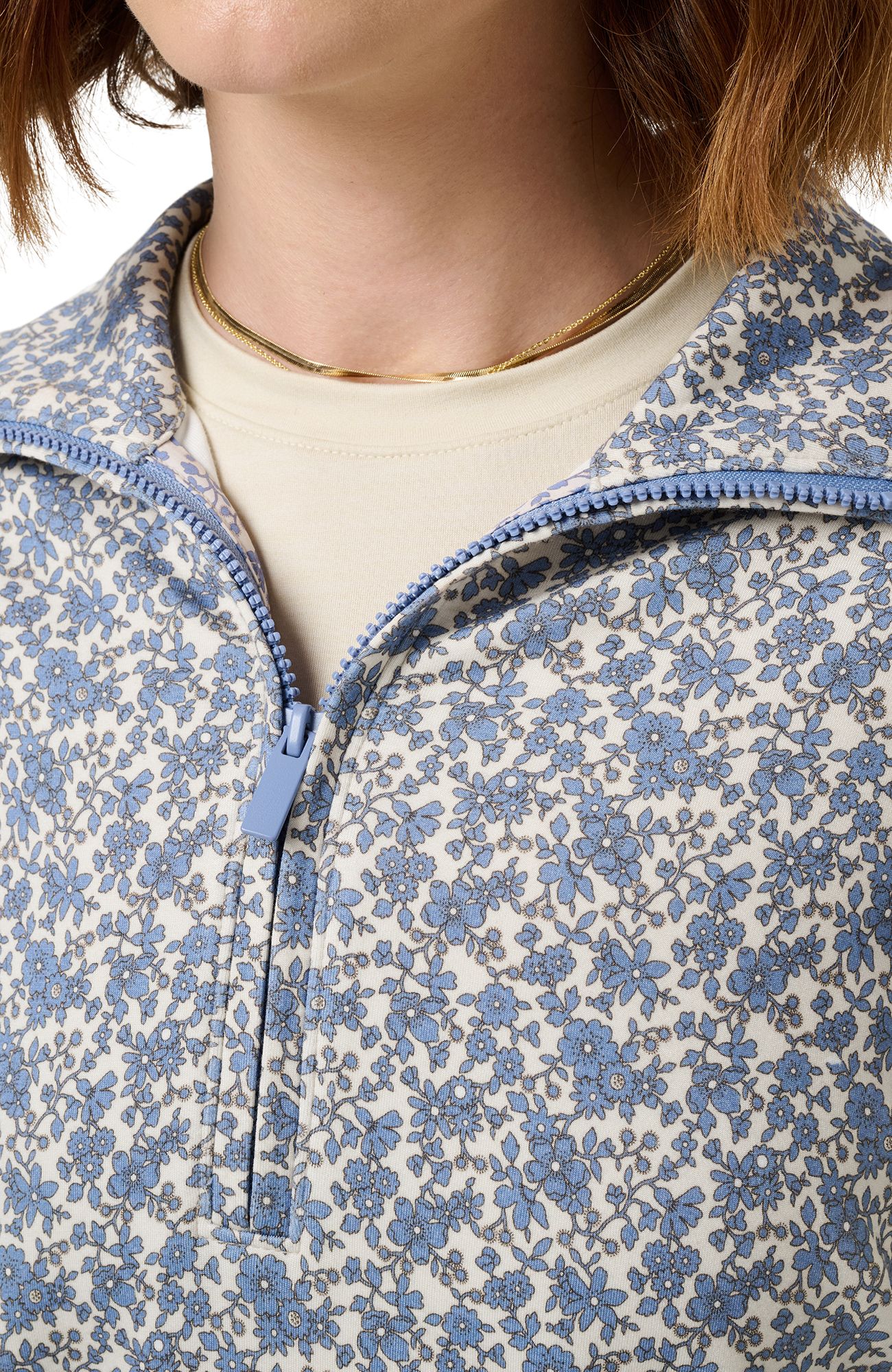 TravisMathew X Liberty London Women's Dancing Maddsie Printed ½ Zip product image