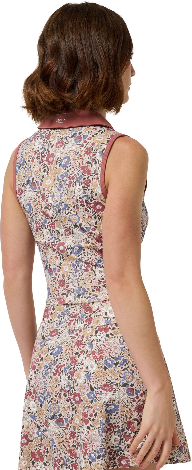 TravisMathew X Liberty London Women's Wharfedale Field Sleeveless Zip Polo product image