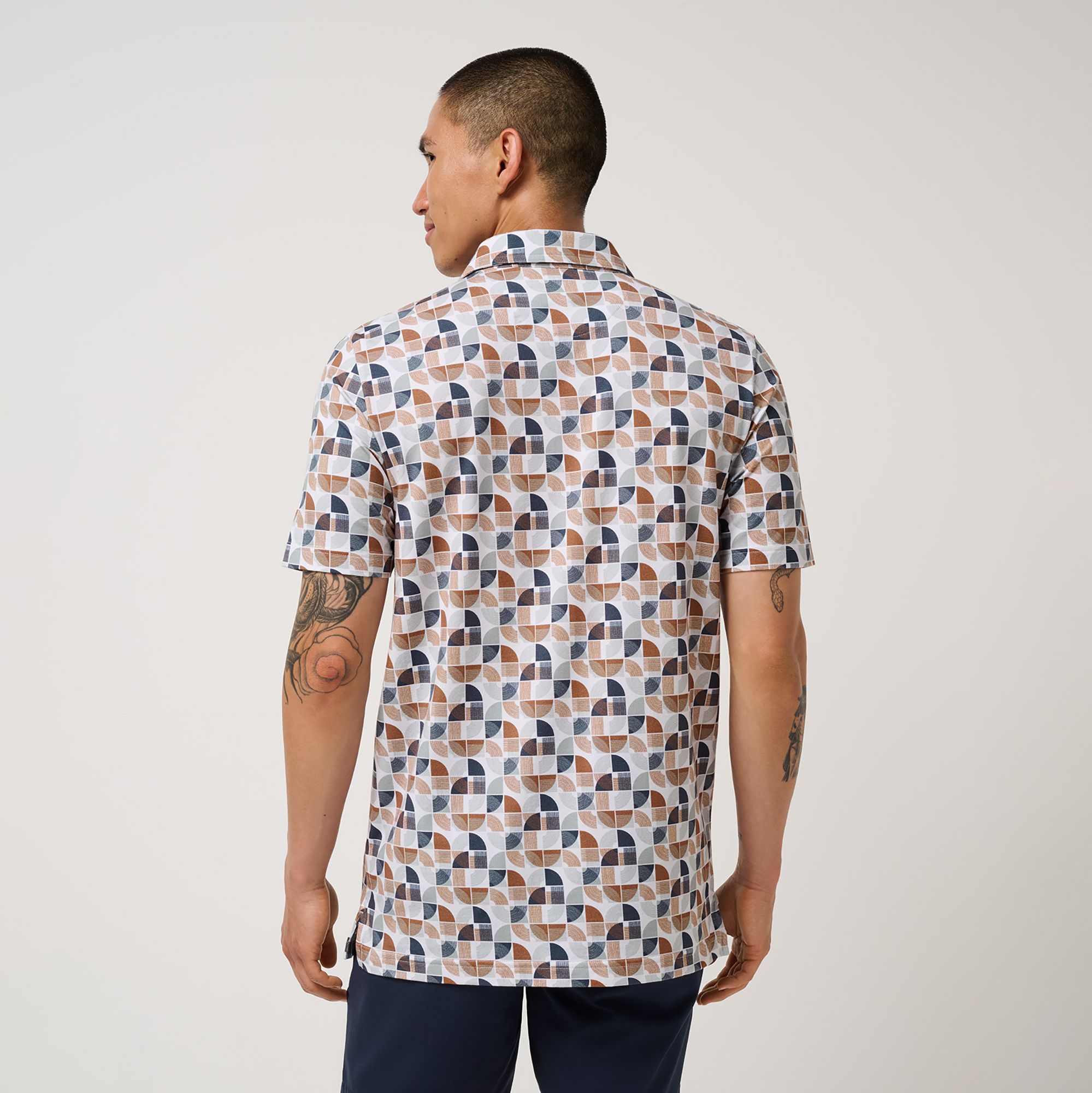 TravisMathew X Liberty London Men's Comfortknit Archer Zen Golf Polo product image
