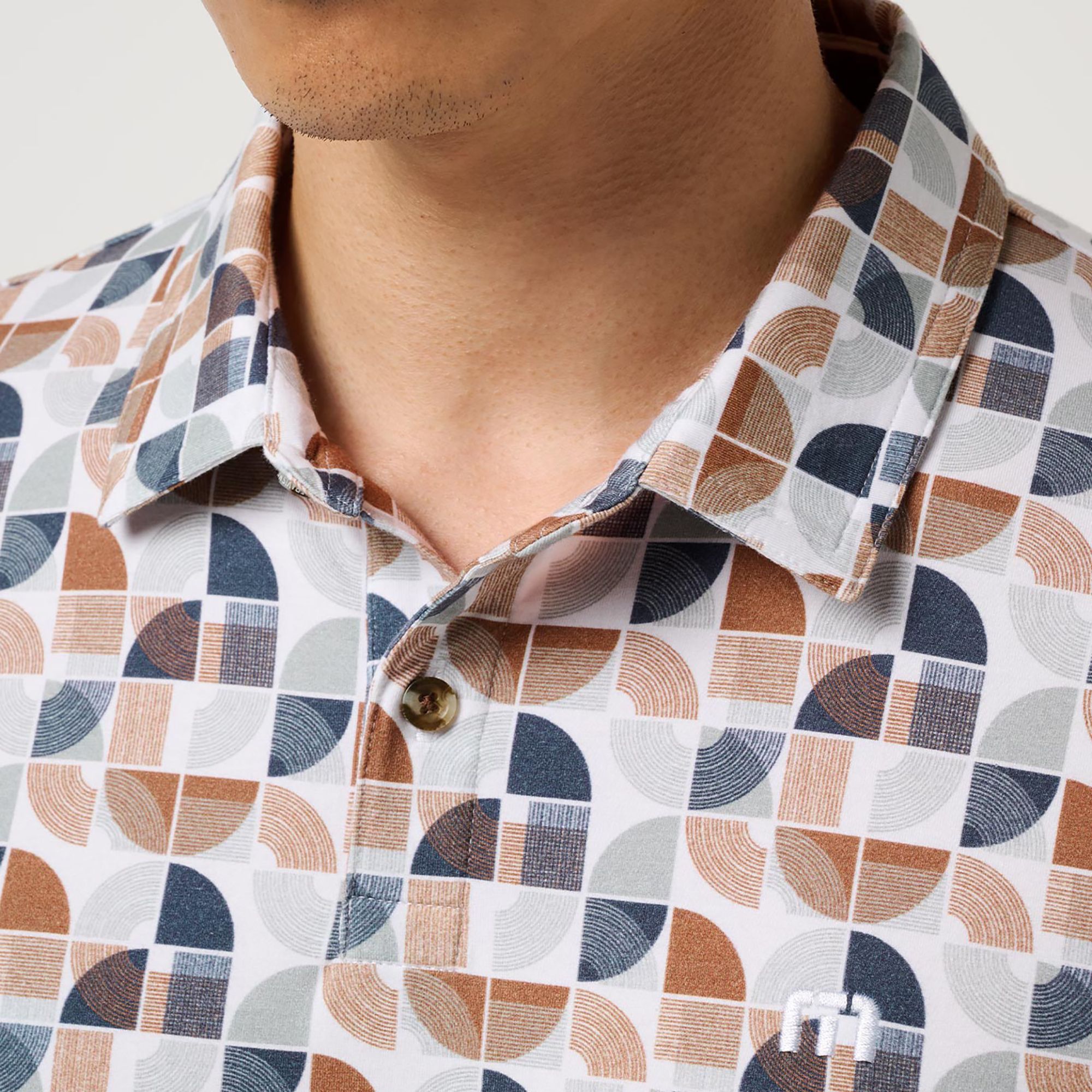 TravisMathew X Liberty London Men's Comfortknit Archer Zen Golf Polo product image