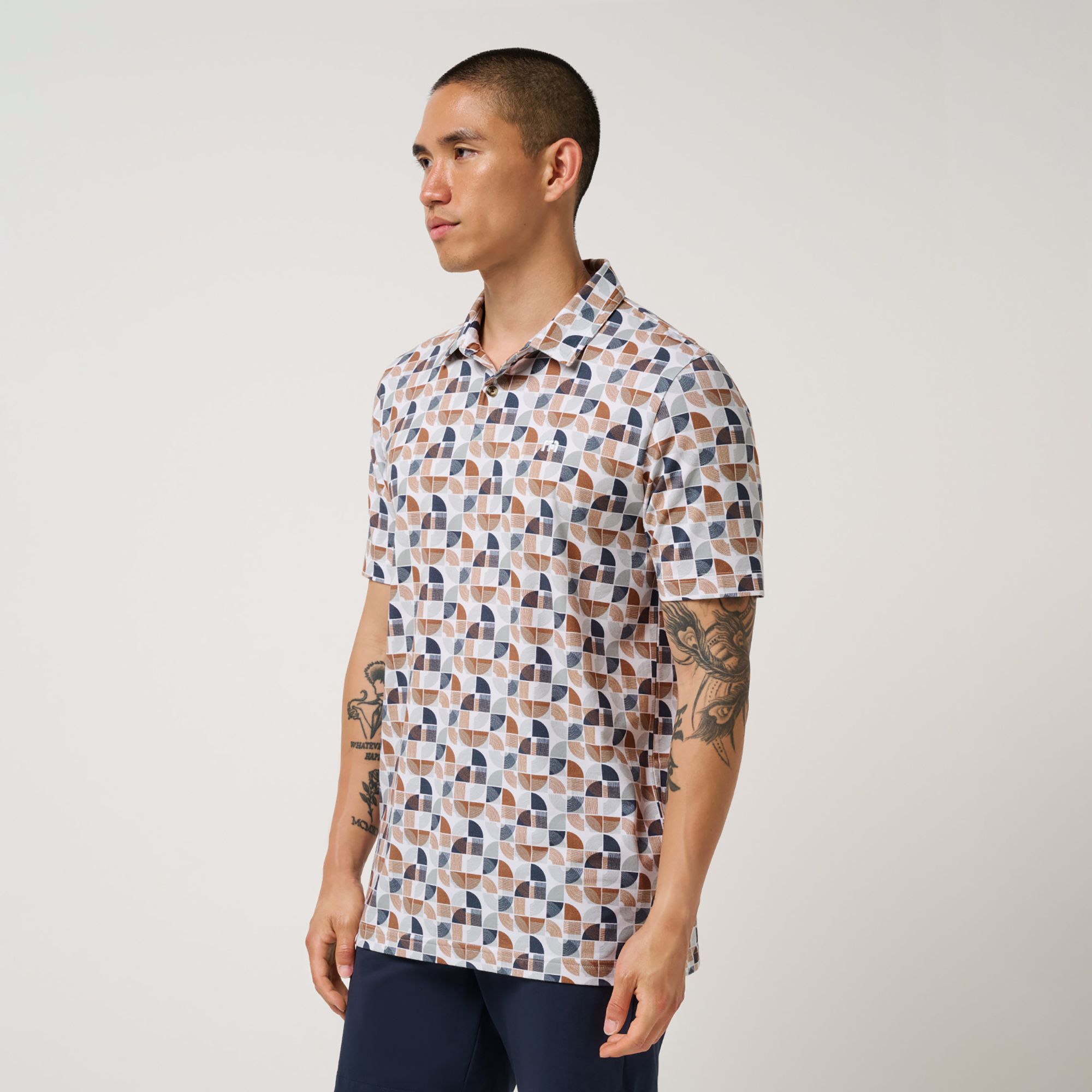TravisMathew X Liberty London Men's Comfortknit Archer Zen Golf Polo product image