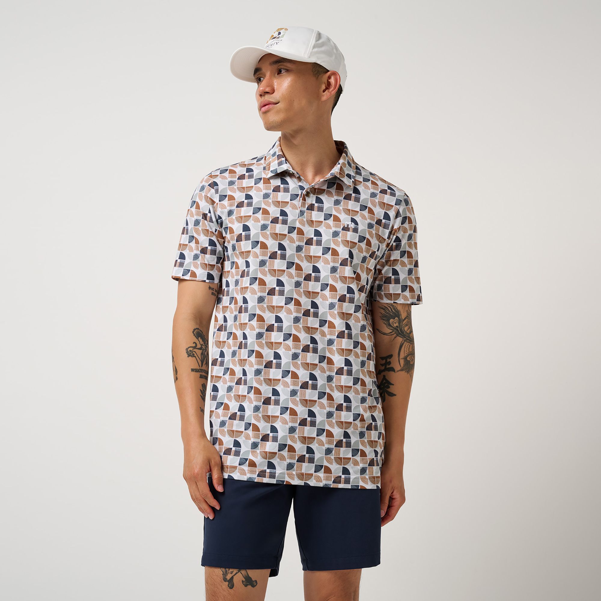 TravisMathew X Liberty London Men's Comfortknit Archer Zen Golf Polo product image
