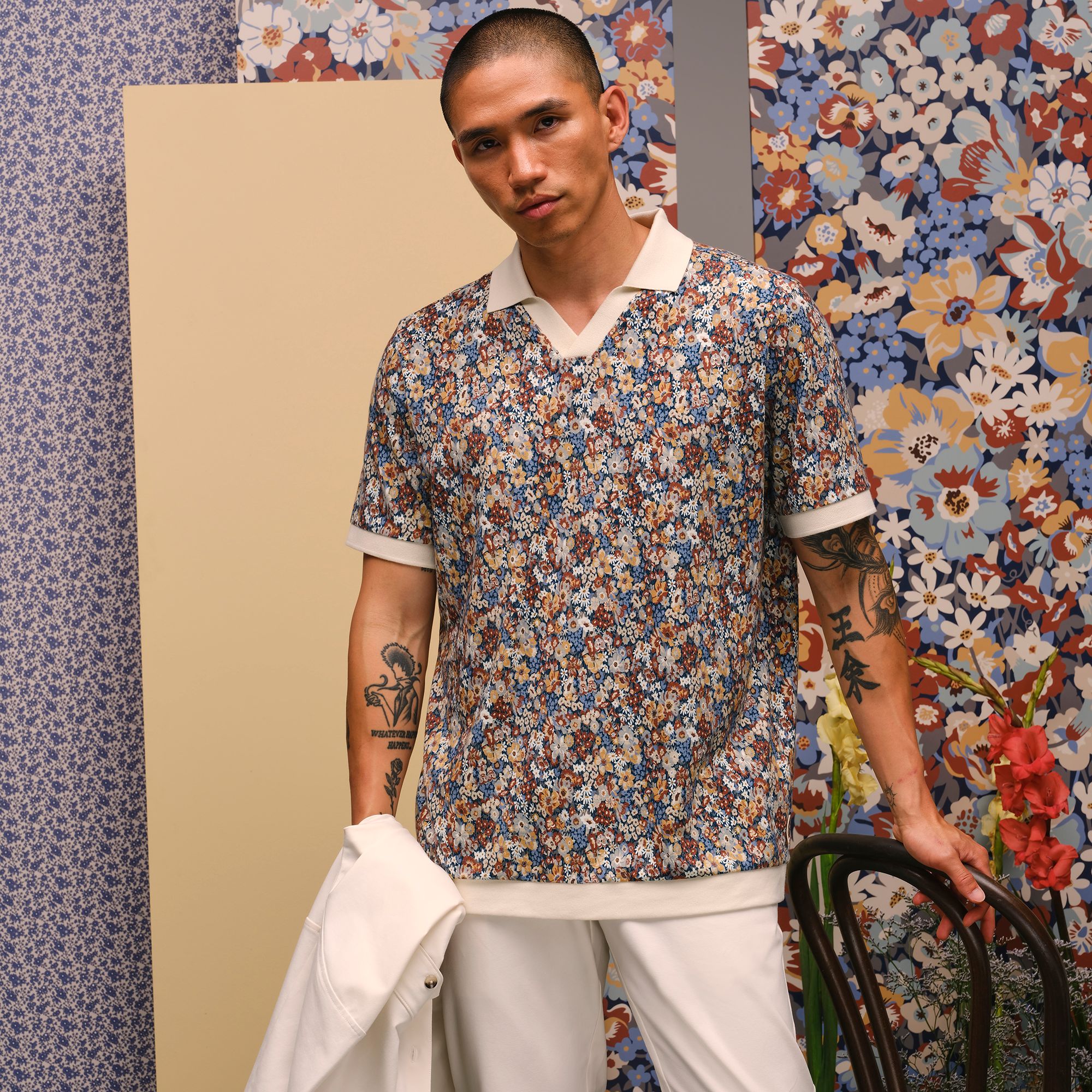TravisMathew X Liberty London Men's Comfortknit Artemis Golf Polo product image