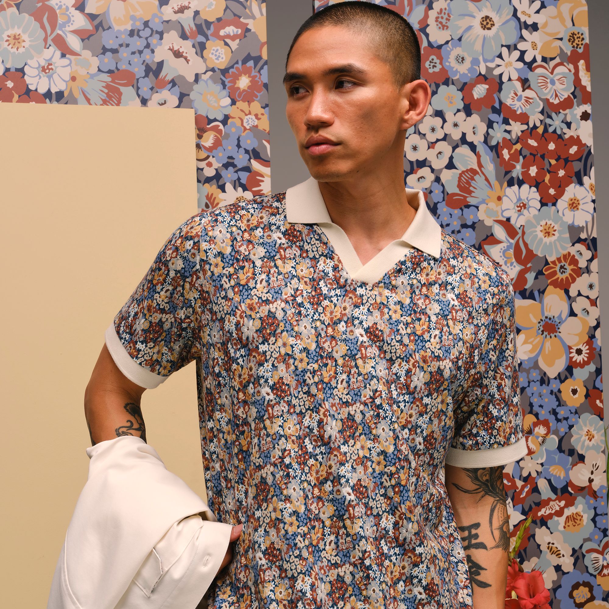 TravisMathew X Liberty London Men's Comfortknit Artemis Golf Polo product image