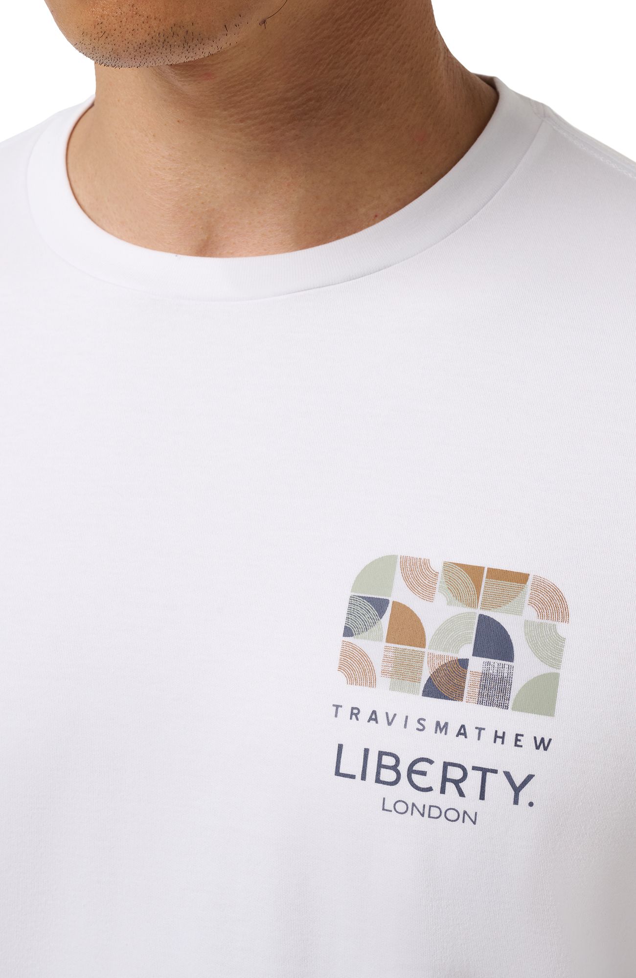 TravisMathew X Liberty London Men's Cloud Midweight Archer Zen Golf T-Shirt product image
